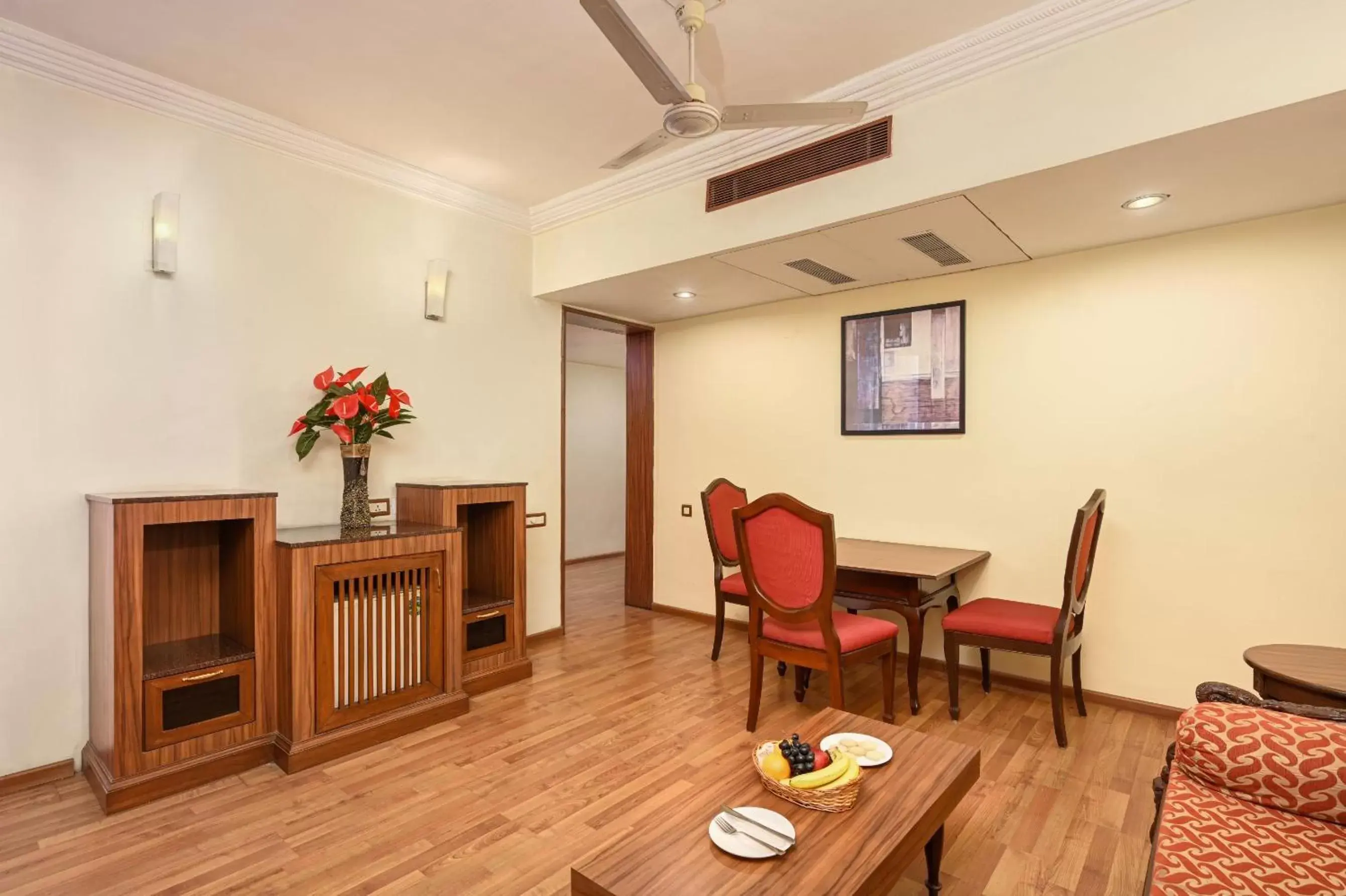 Living room in The Cama - A Sabarmati Riverfront Hotel