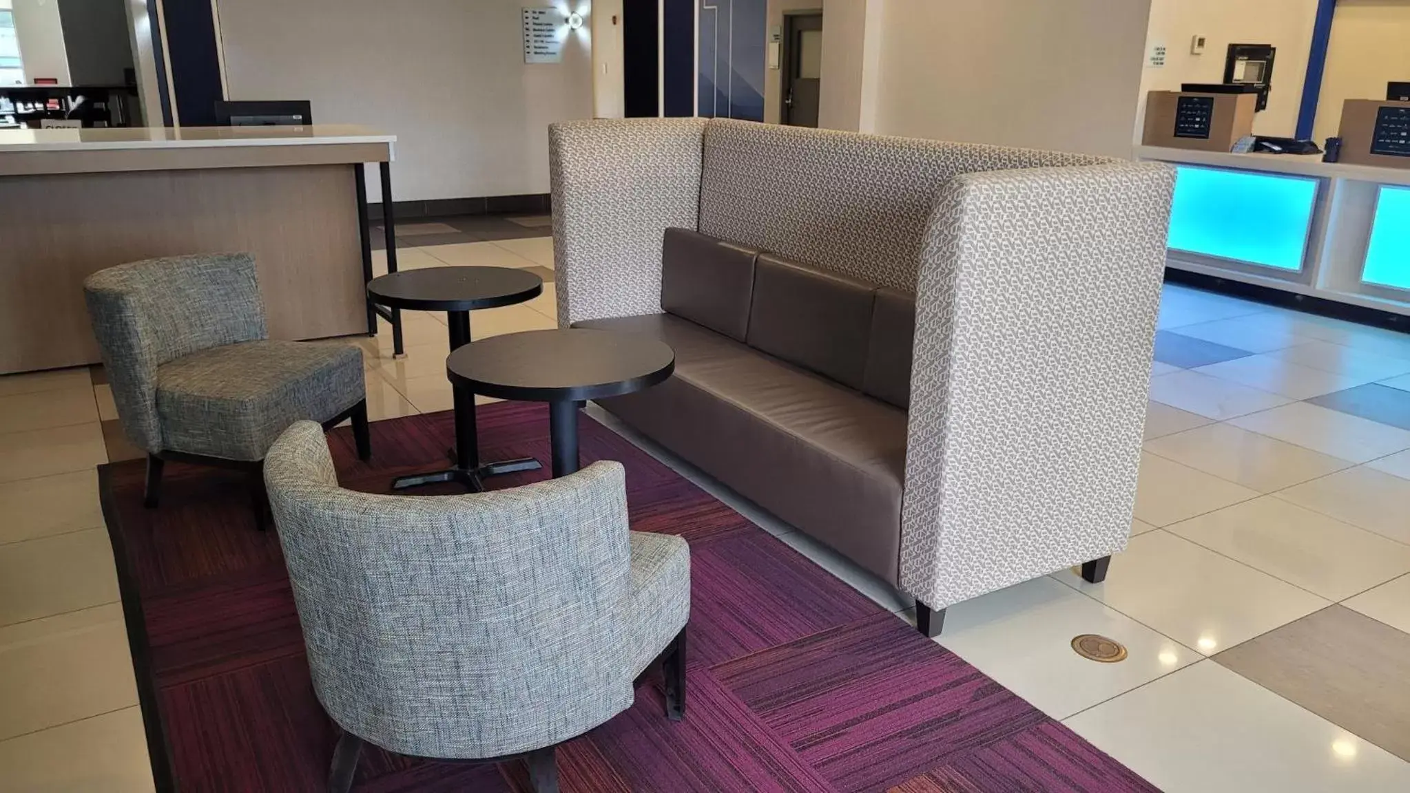 Property building, Seating Area in Holiday Inn Express Hotel & Suites-Edmonton South, an IHG Hotel