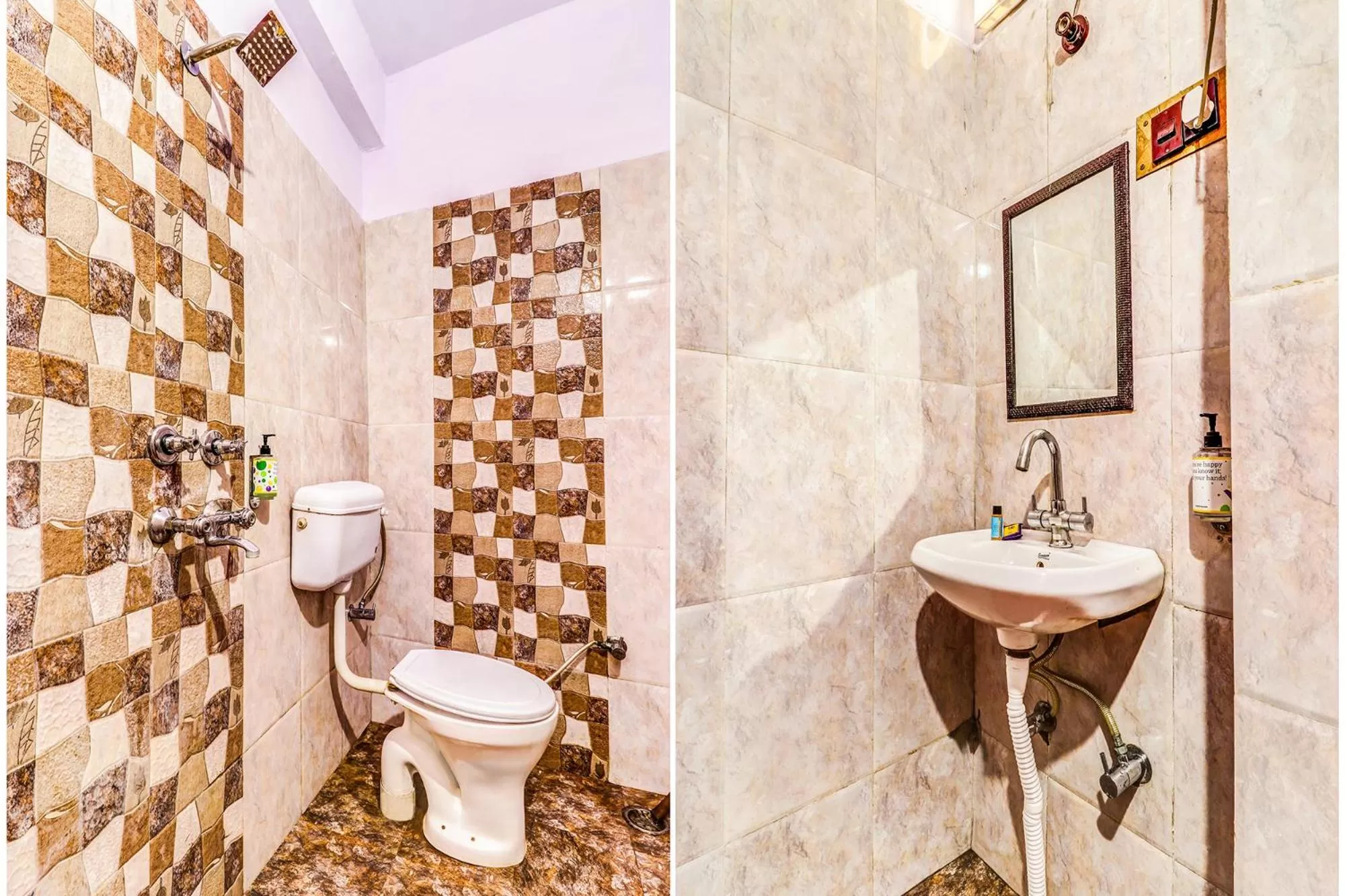 Bathroom in FabHotel Gazal Residency Mahanagar