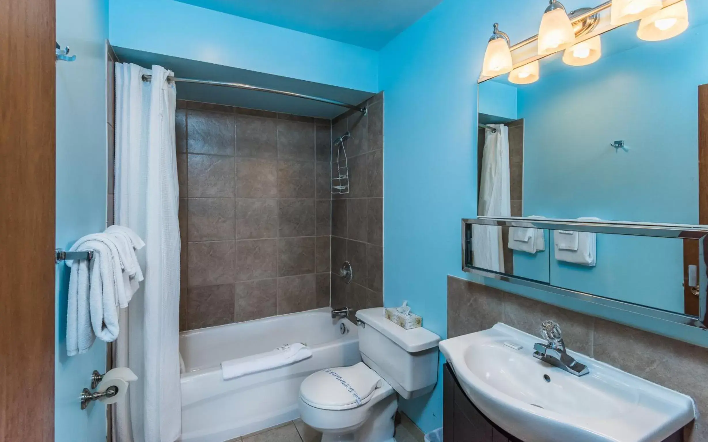 Bathroom in Bluebird Motel