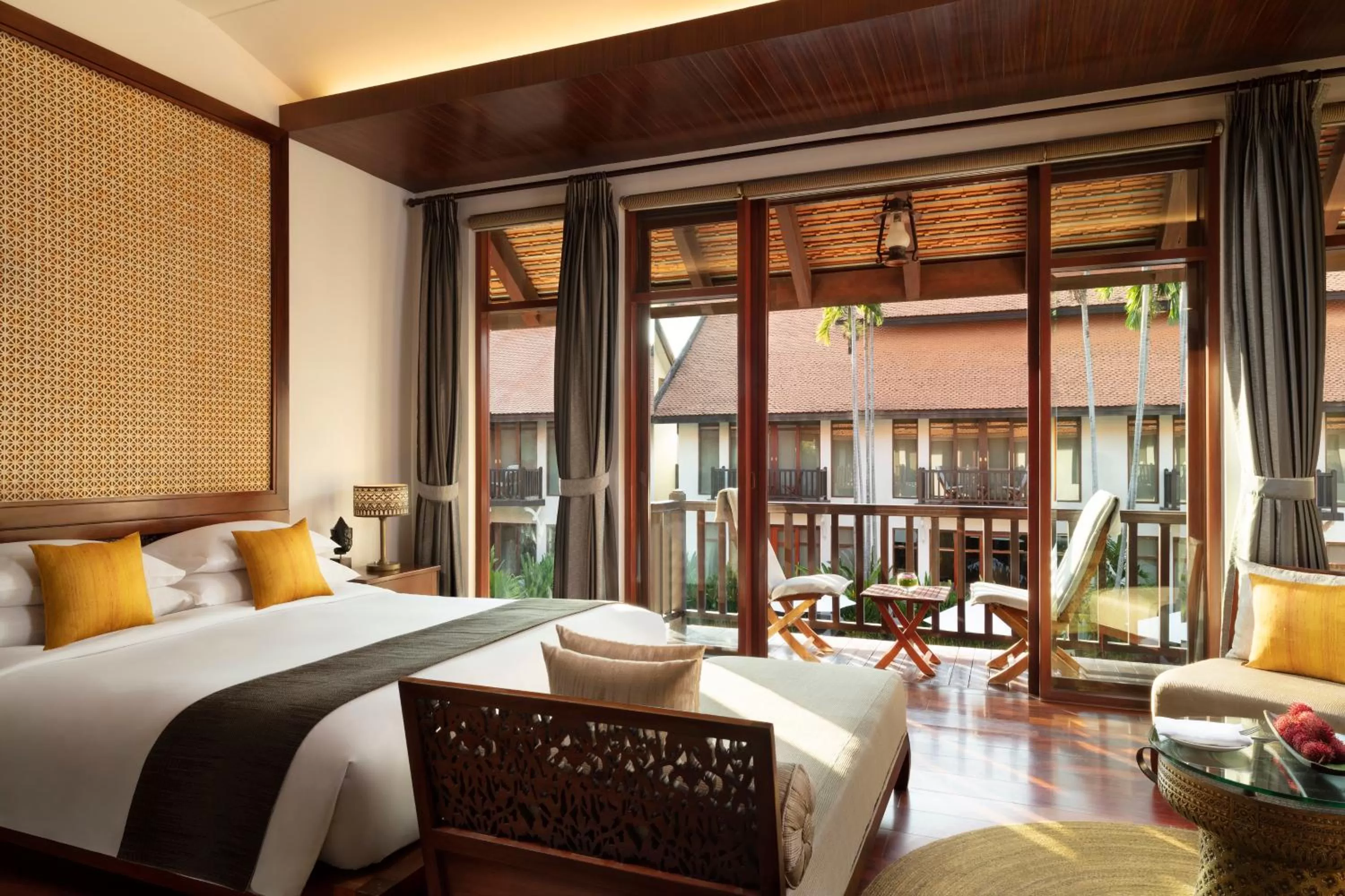 Living room, Bed in Anantara Angkor Resort