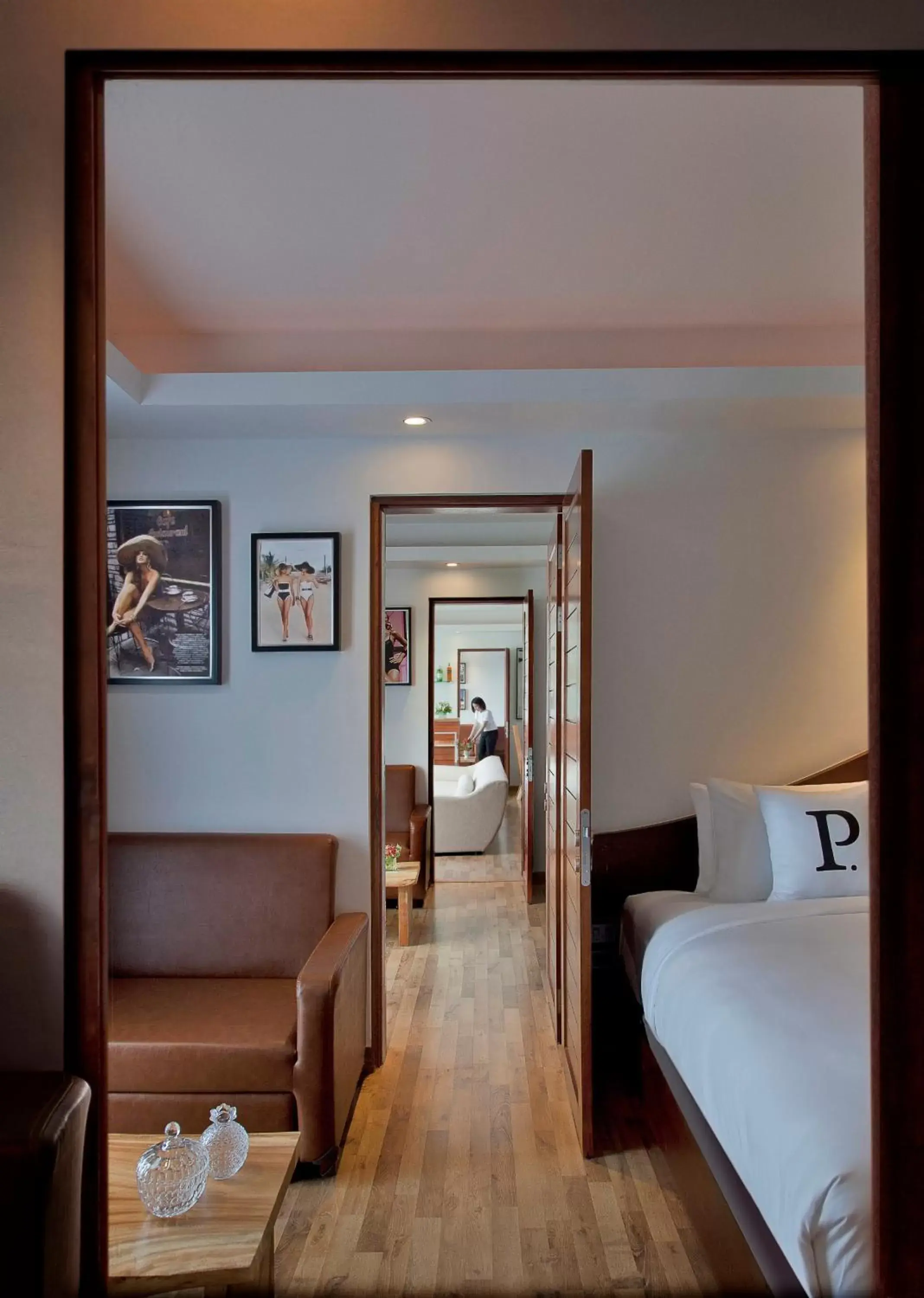 Bed, Lobby/Reception in The Privilege Hotel Ezra Beach Club