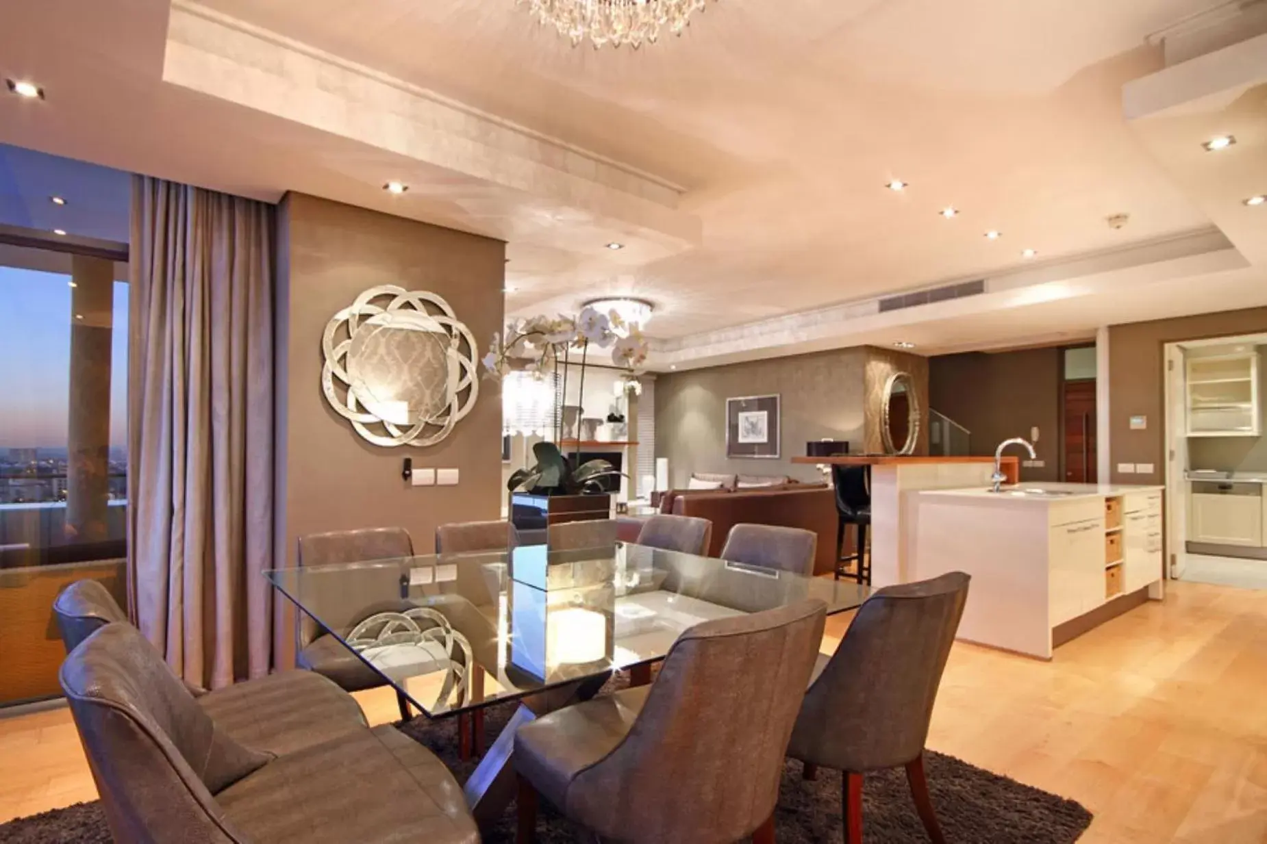 Living room, Dining Area in The Residences at Crystal Towers