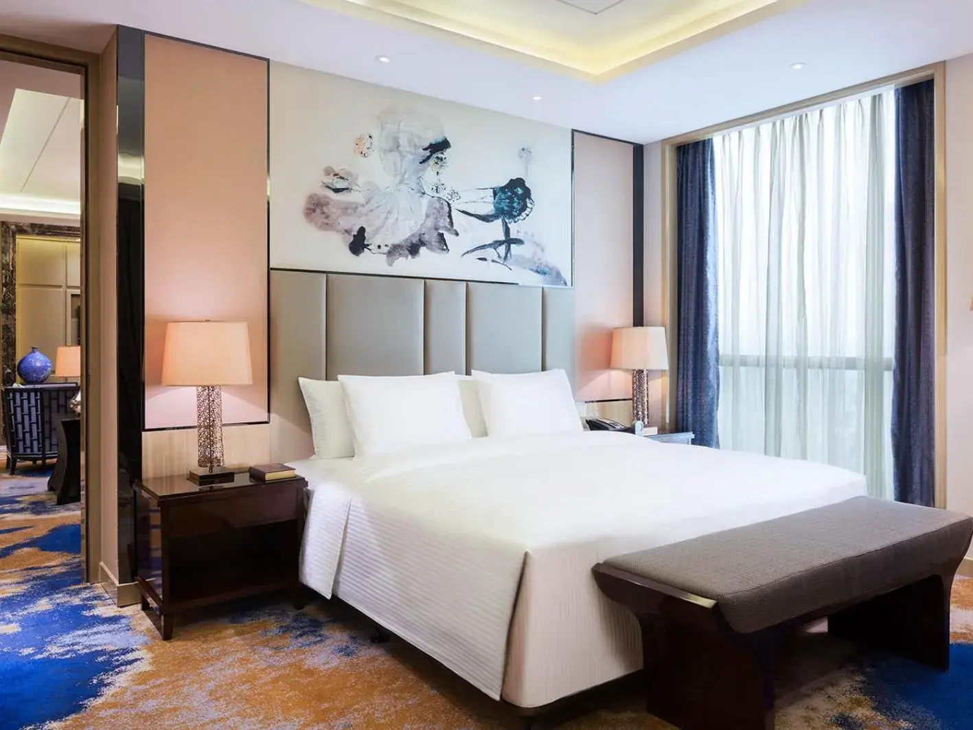 Bedroom, Bed in Wanda Realm Nanchang Bedroom, Bed in Wanda Realm Nanchang
