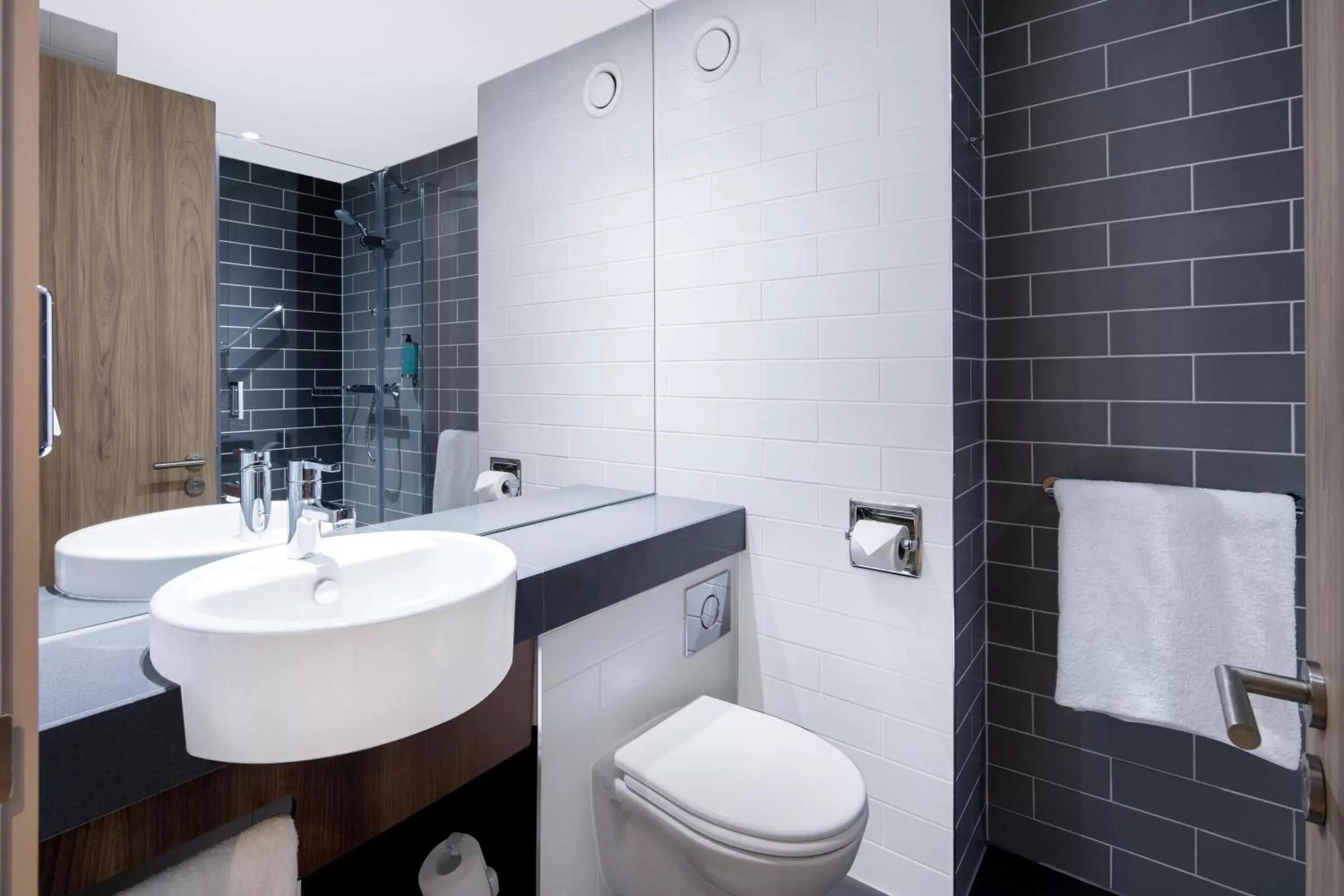 Bathroom in Holiday Inn Express - Birmingham - City Centre, an IHG Hotel