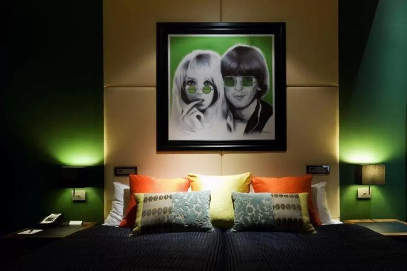 Bedroom, Bed in Hard Days Night Hotel