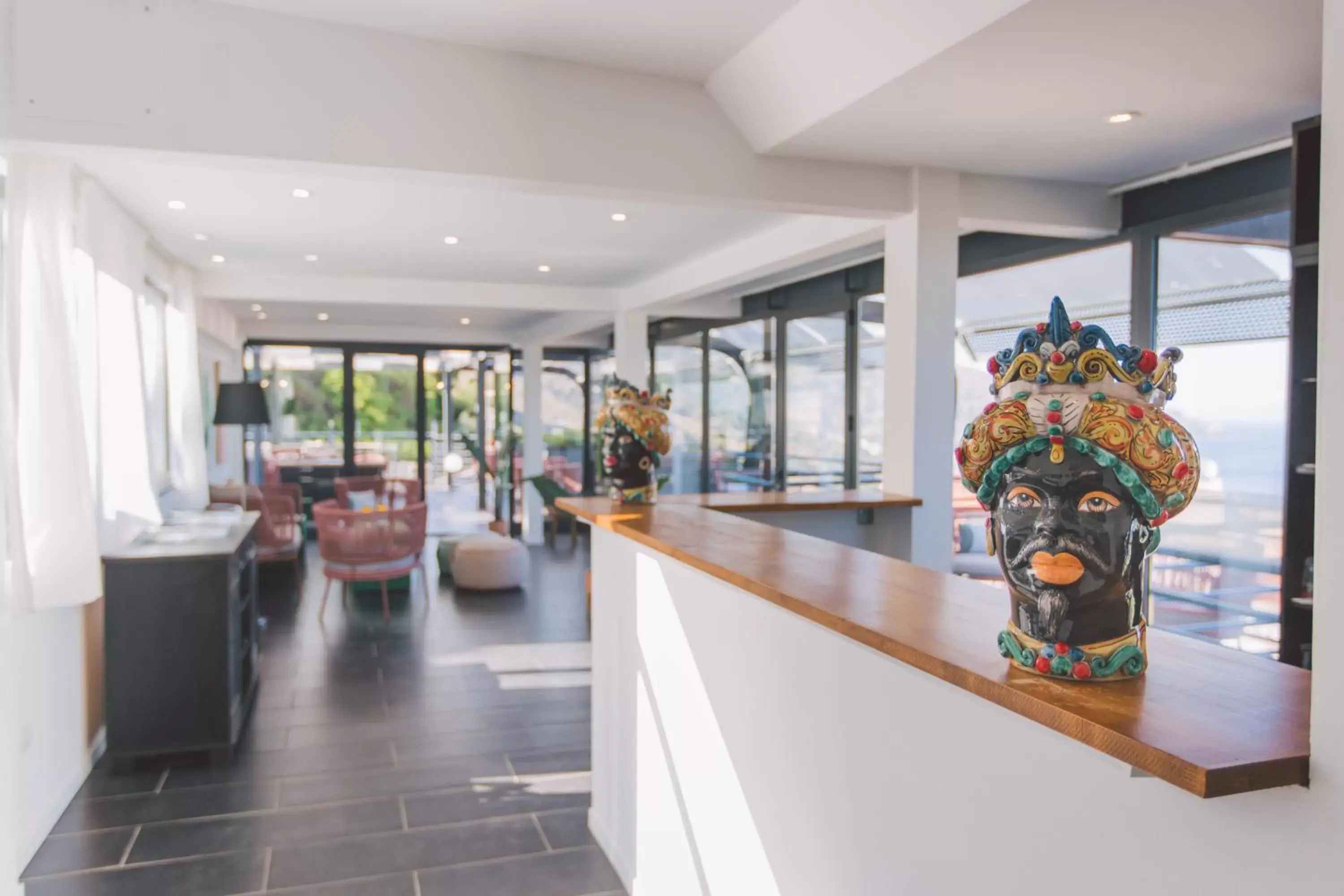 Lobby or reception in Taormina Palace Hotel Lobby or reception in Taormina Palace Hotel