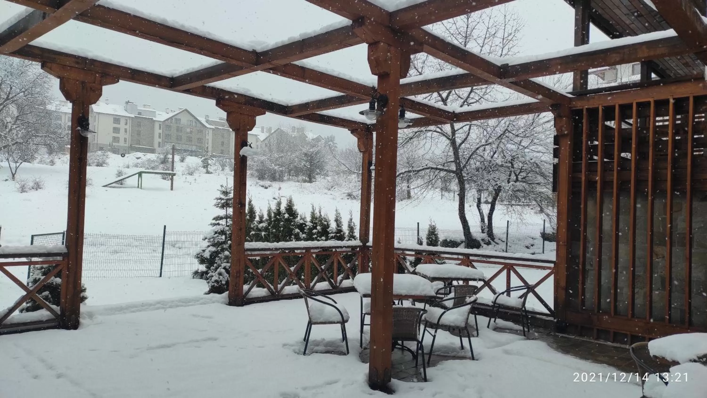Patio, Winter in Studio D06, Green Life Bansko
