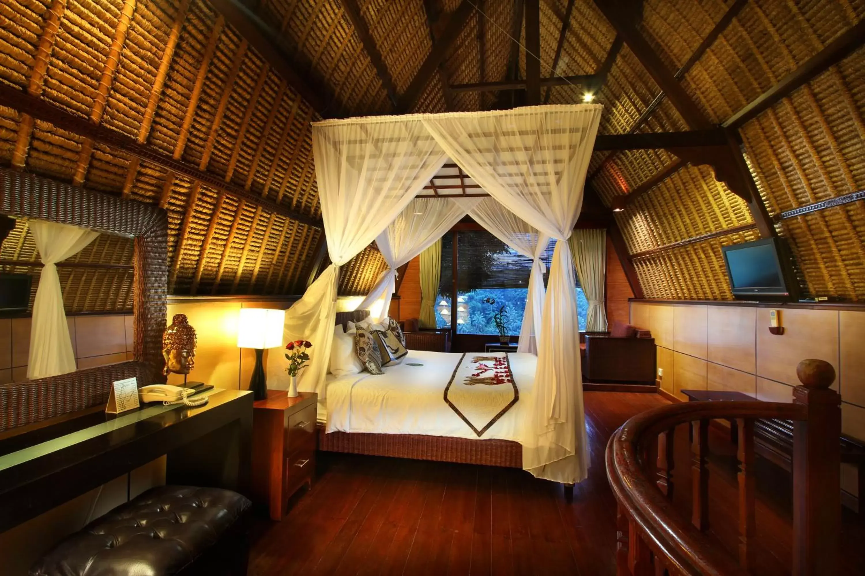 Bedroom, Bed in Kupu Kupu Barong Villas and Tree Spa by L’OCCITANE