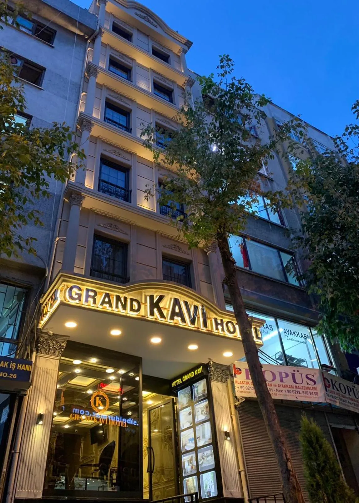 Facade/entrance in Grand Kavi Hotel