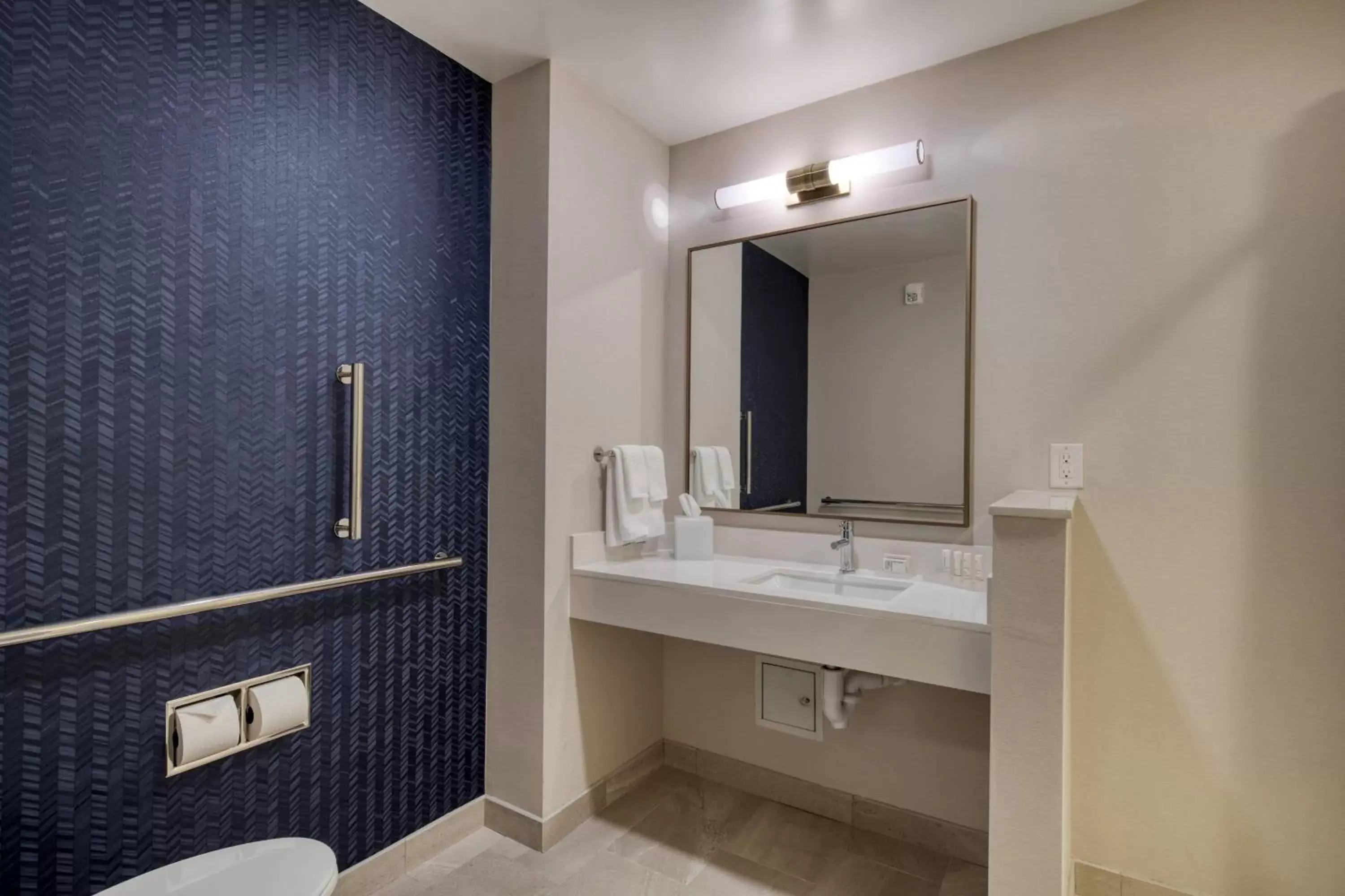 Photo of the whole room, Bathroom in Fairfield Inn & Suites by Marriott Charlotte Belmont