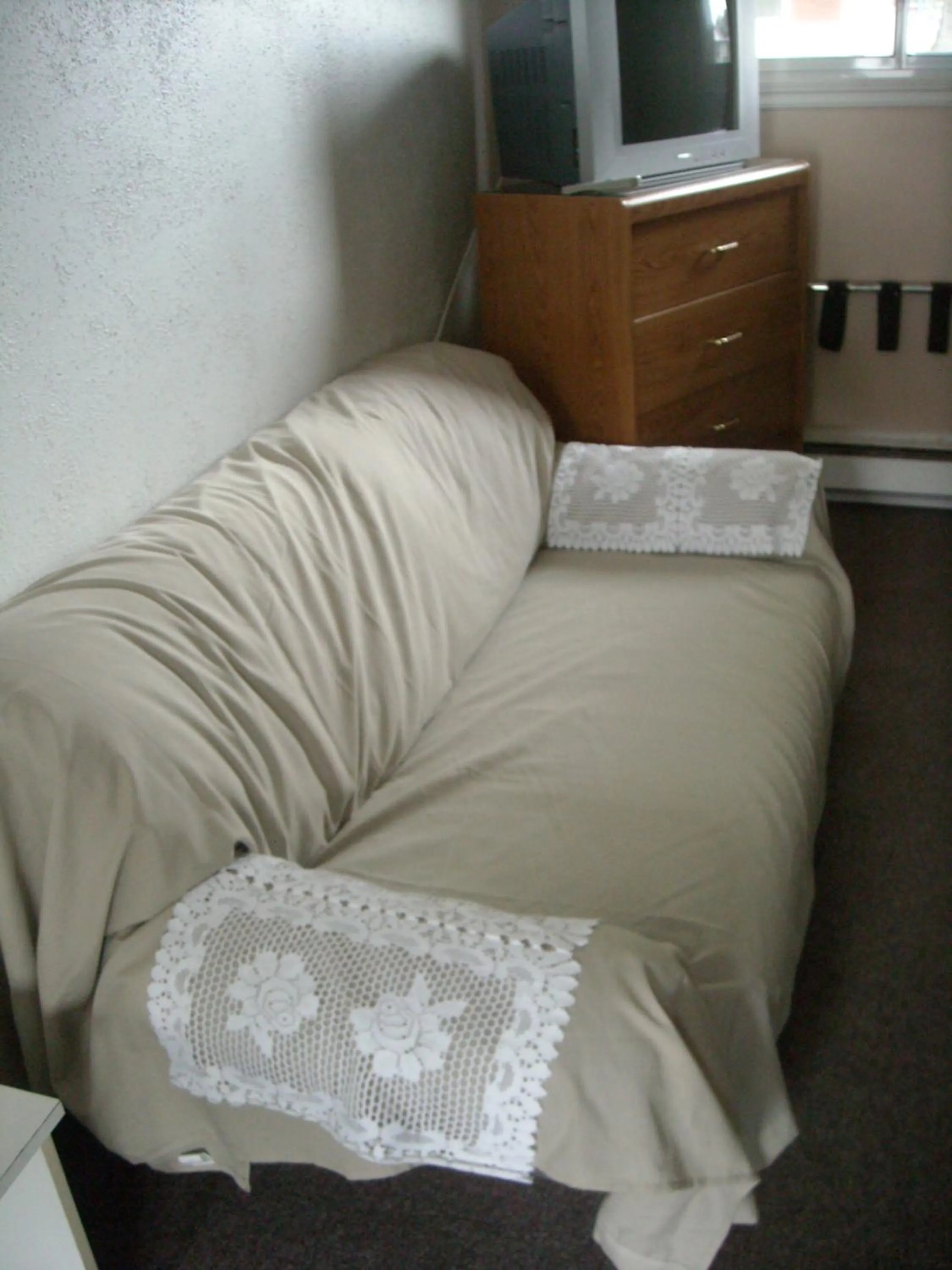 Bed in Motel le Verseau