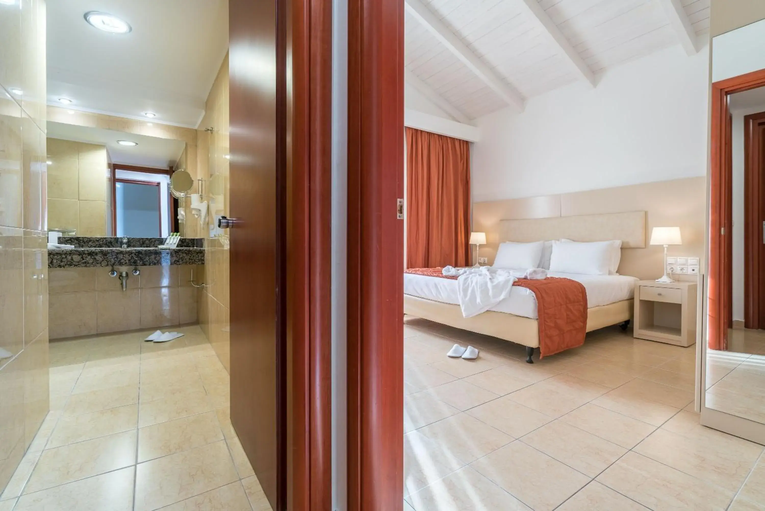 Bathroom, Bed in Galaxy Beach Resort, BW Premier Collection