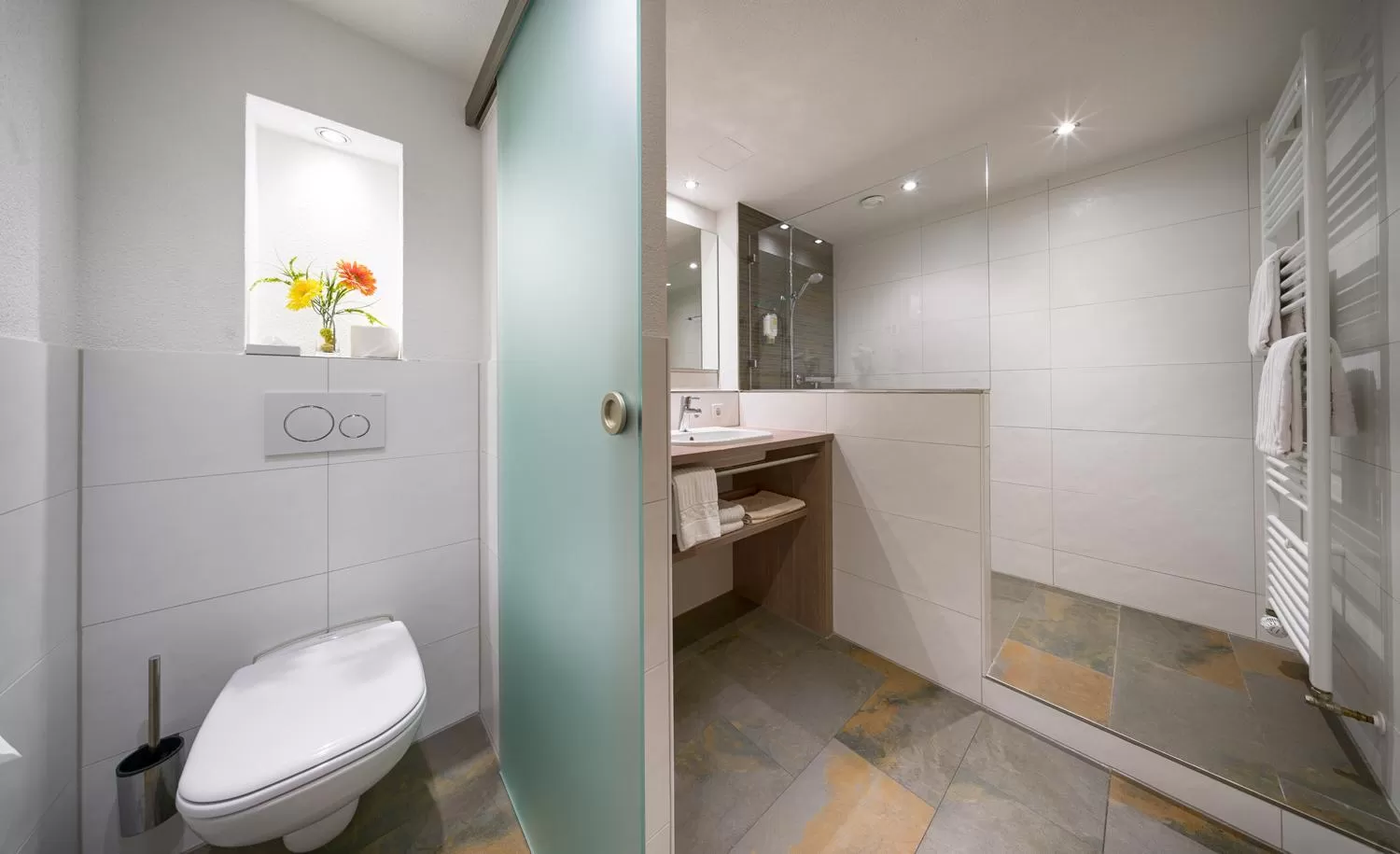 Shower in Hotel Zum Löwen - Unteres Wirtshaus