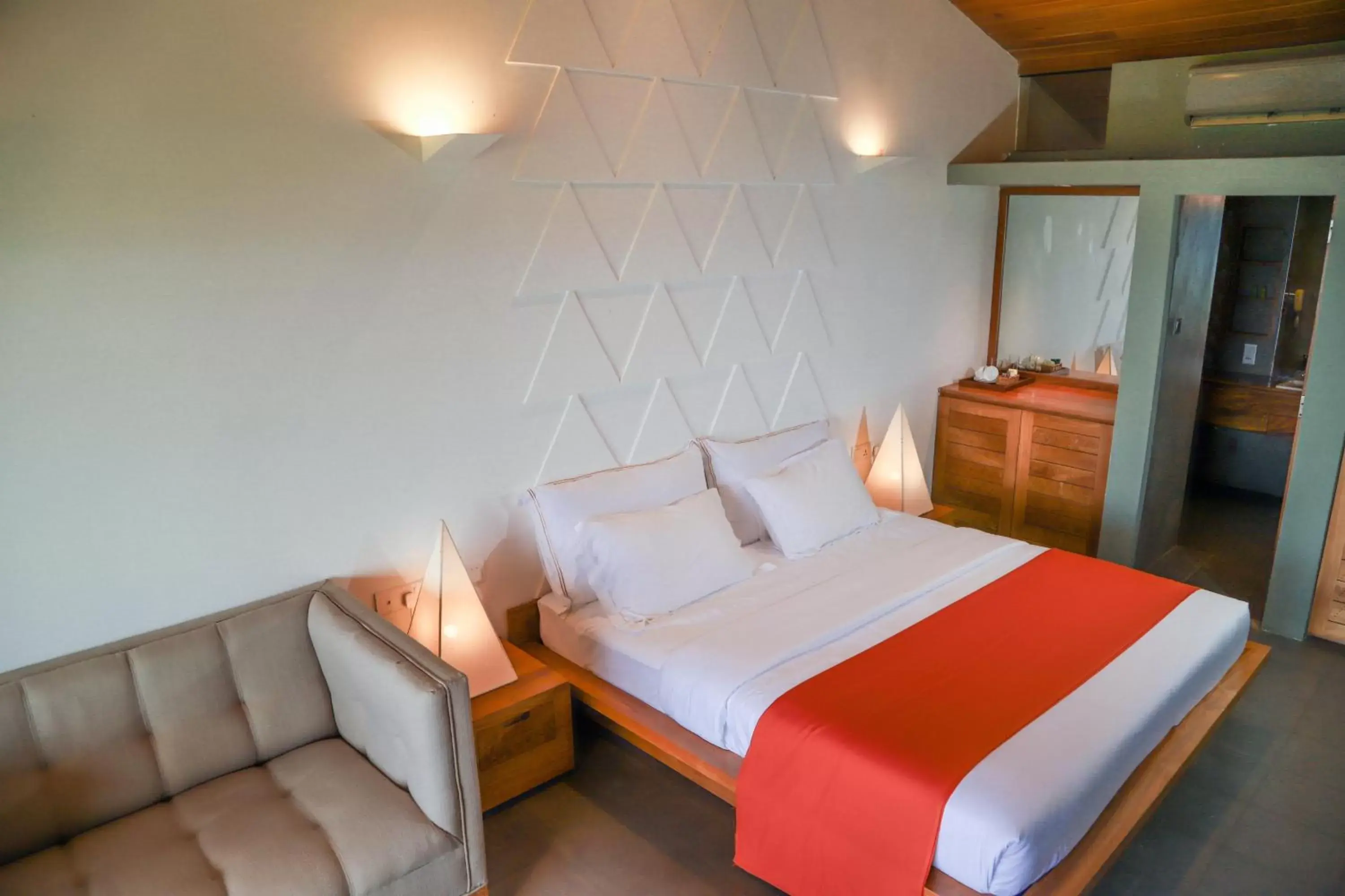 Bed in Giritale Hotel