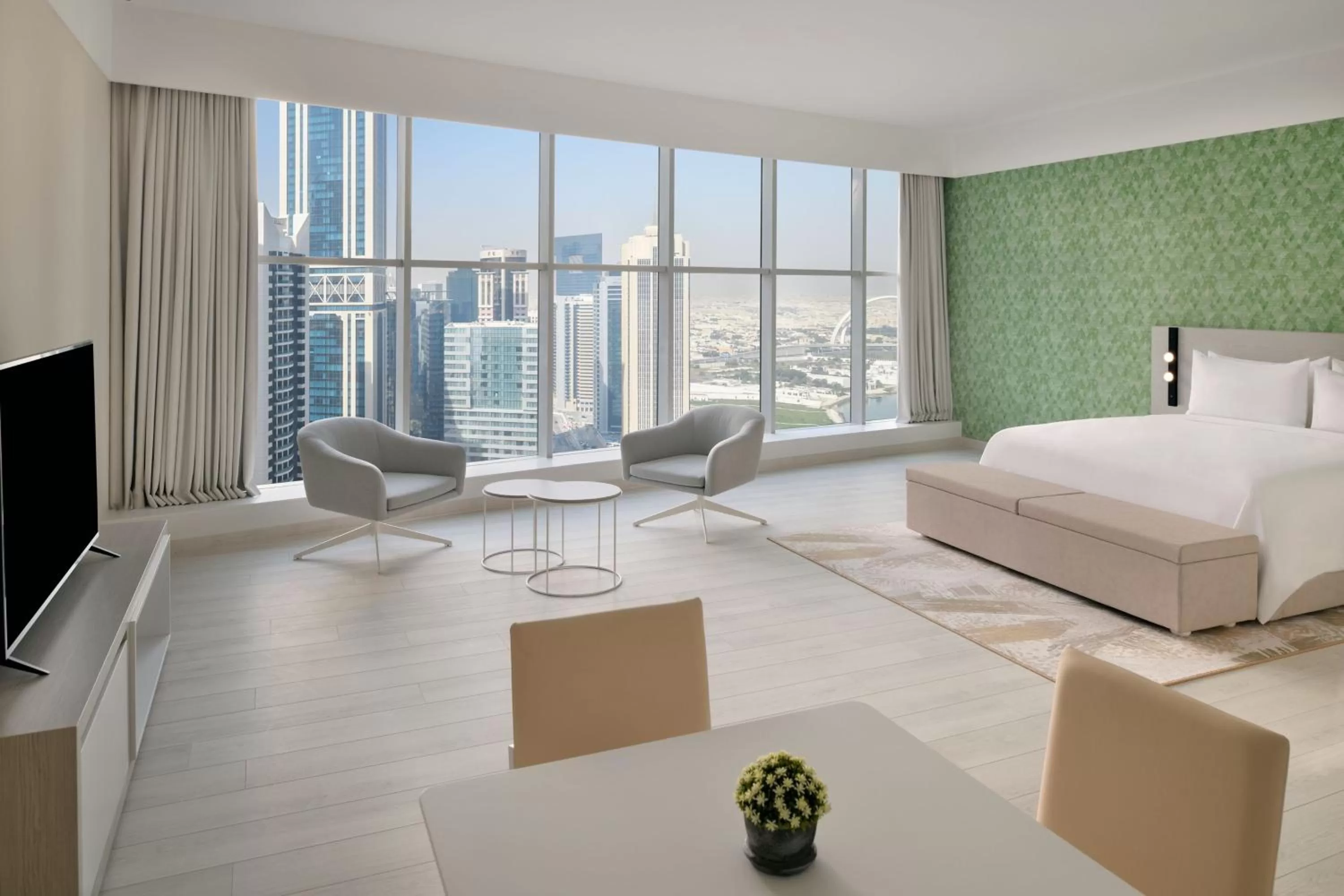 Bedroom, Bed in Element by Westin West Bay Doha