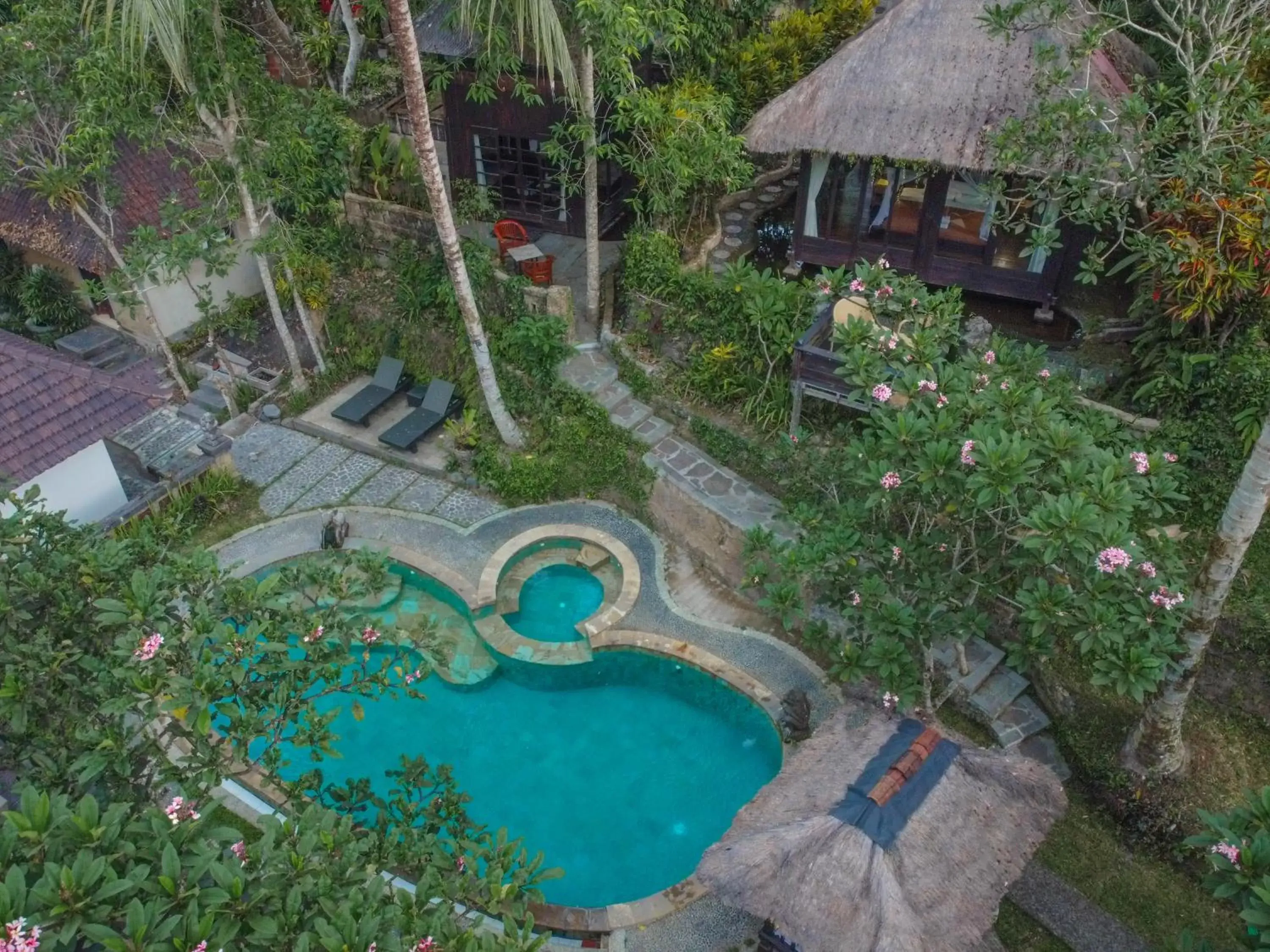 Bird's eye view in Ubud Sari Health Resort Bird's eye view in Ubud Sari Health Resort