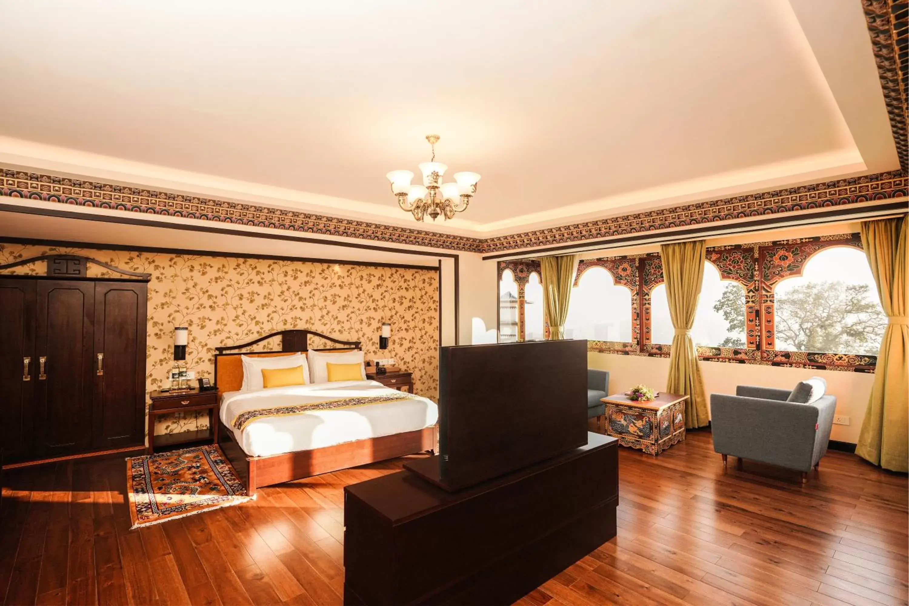 Bed in Denzong Regency- Luxury Mountain Retreat Spa & Casino