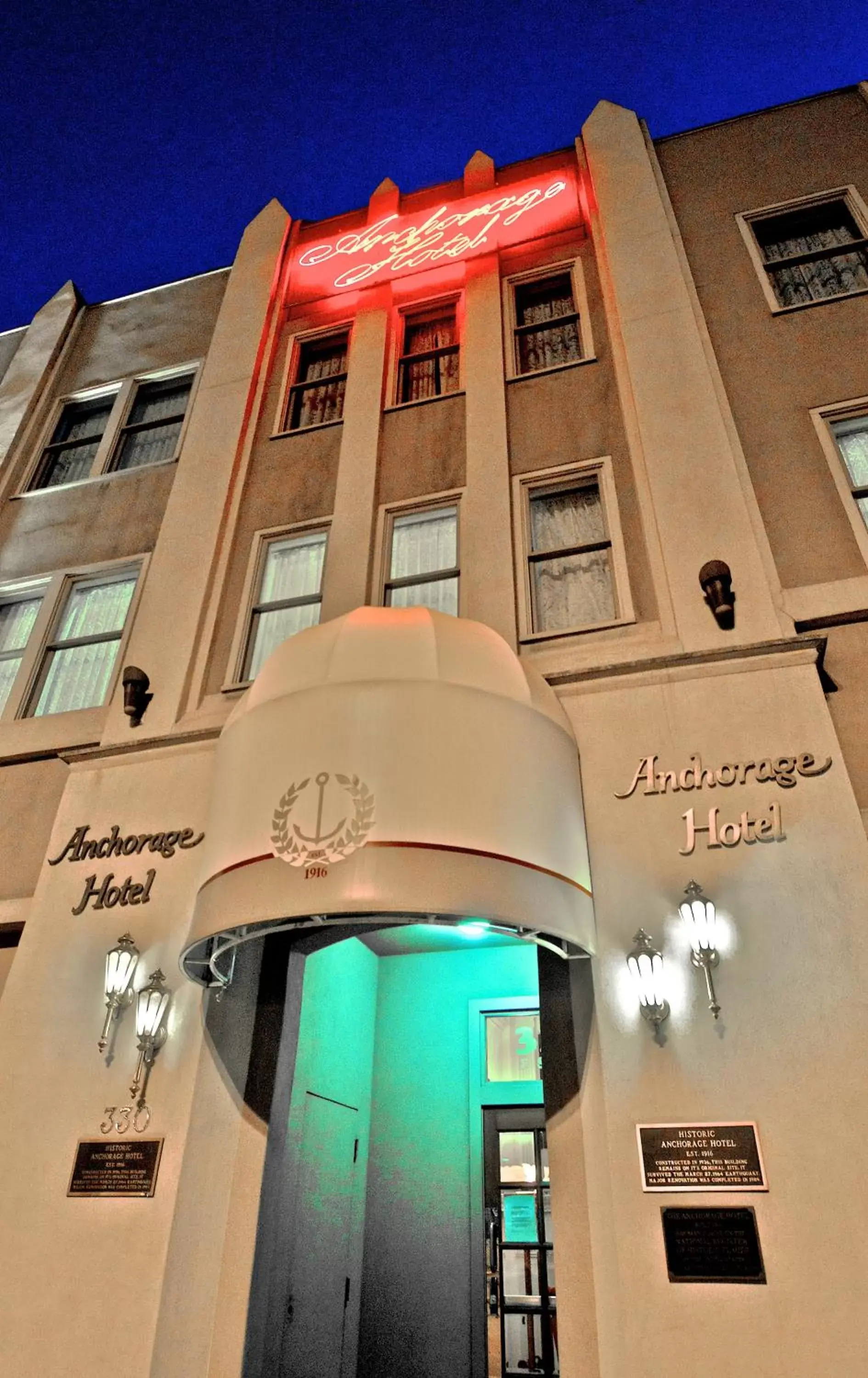 Property building, Facade/Entrance in Historic Anchorage Hotel