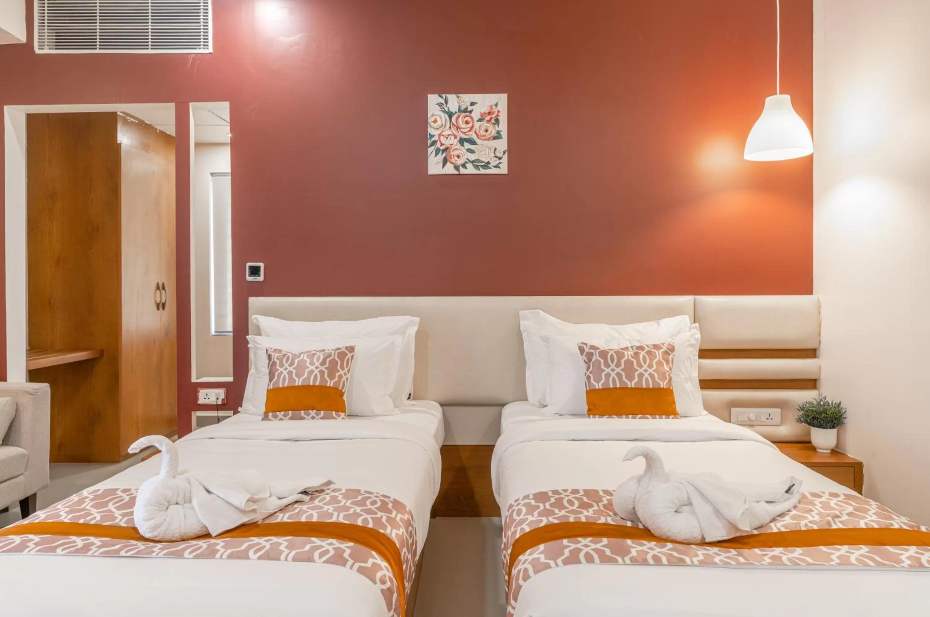 Photo of the whole room, Bed in Hotel Akoya - HITECH City Hyderabad