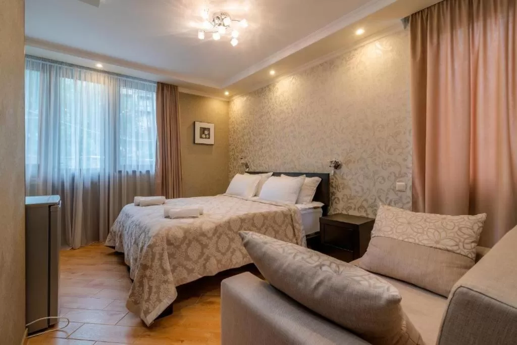 Bed in Borjomi Villa Roma