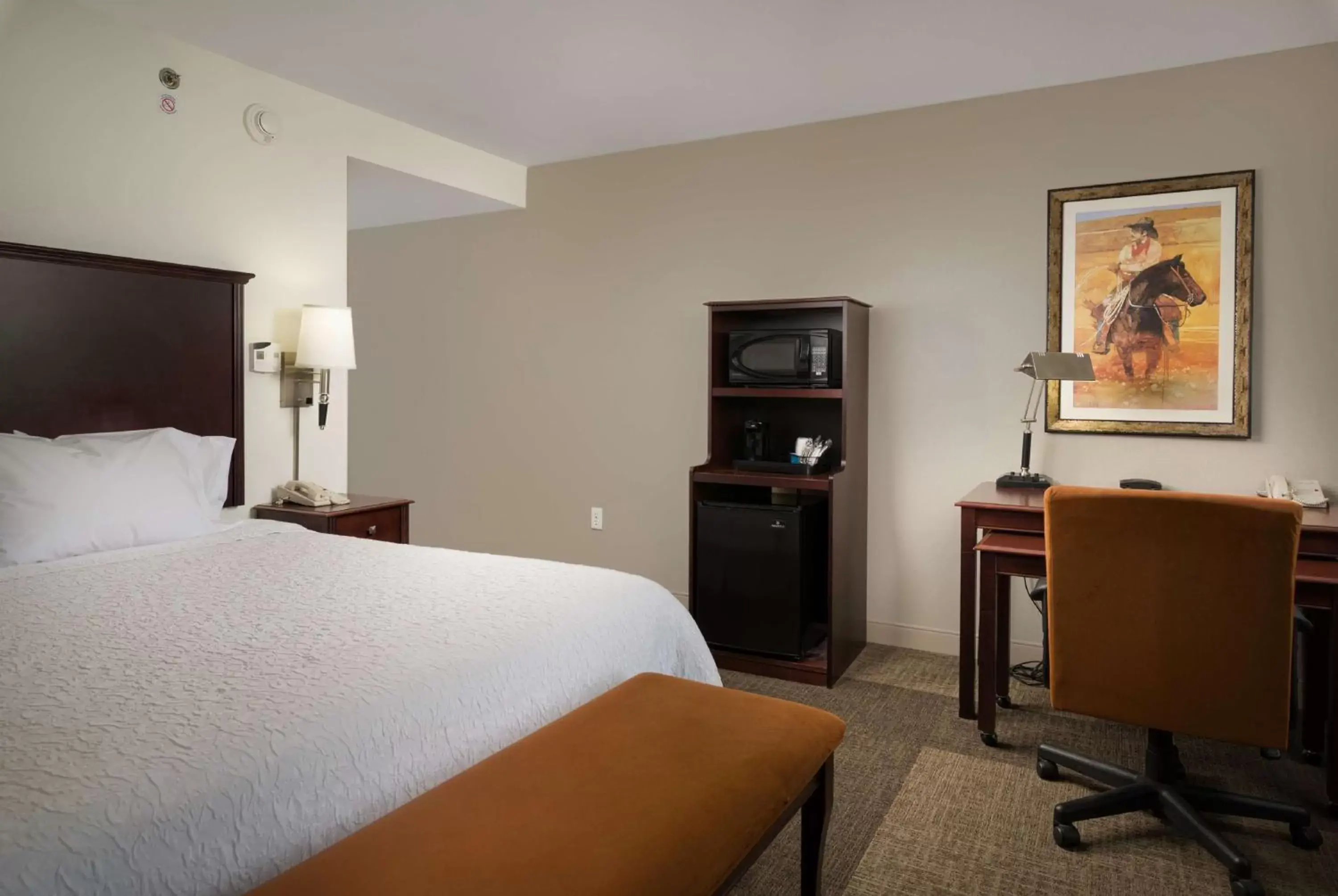 Bed in Hampton Inn & Suites Altus