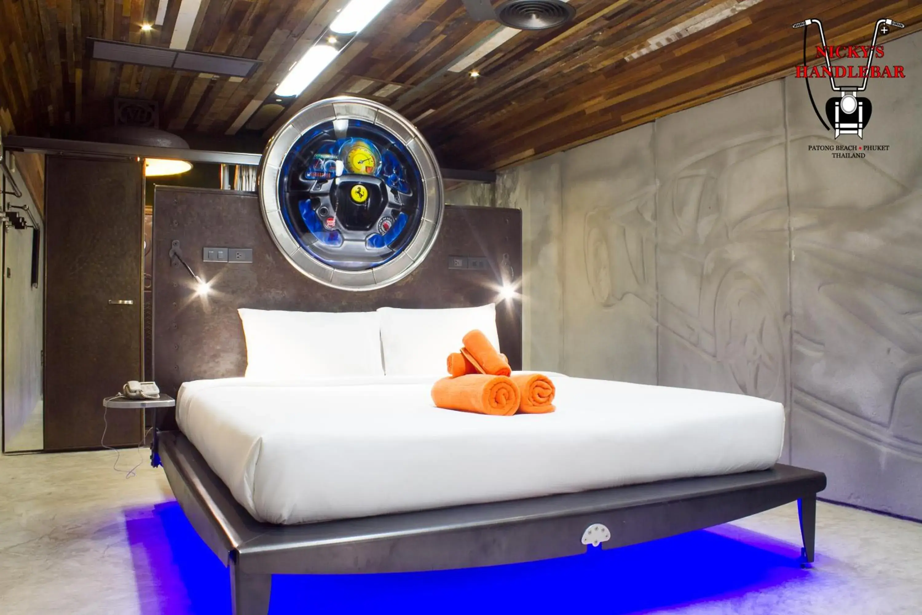 Bedroom, Bed in Nicky's Handlebar Bedroom, Bed in Nicky's Handlebar