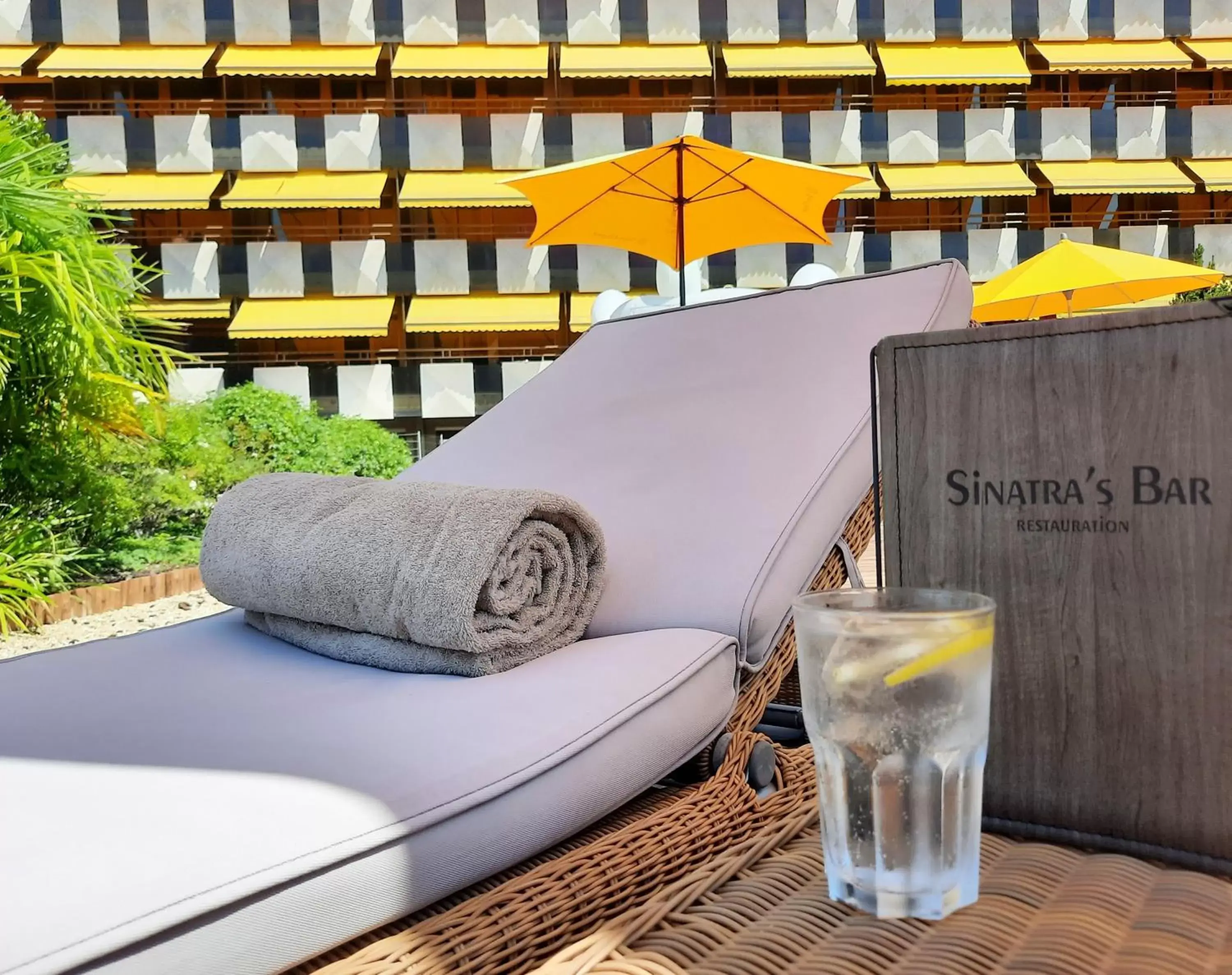 sunbed in Royal Plaza Montreux sunbed in Royal Plaza Montreux