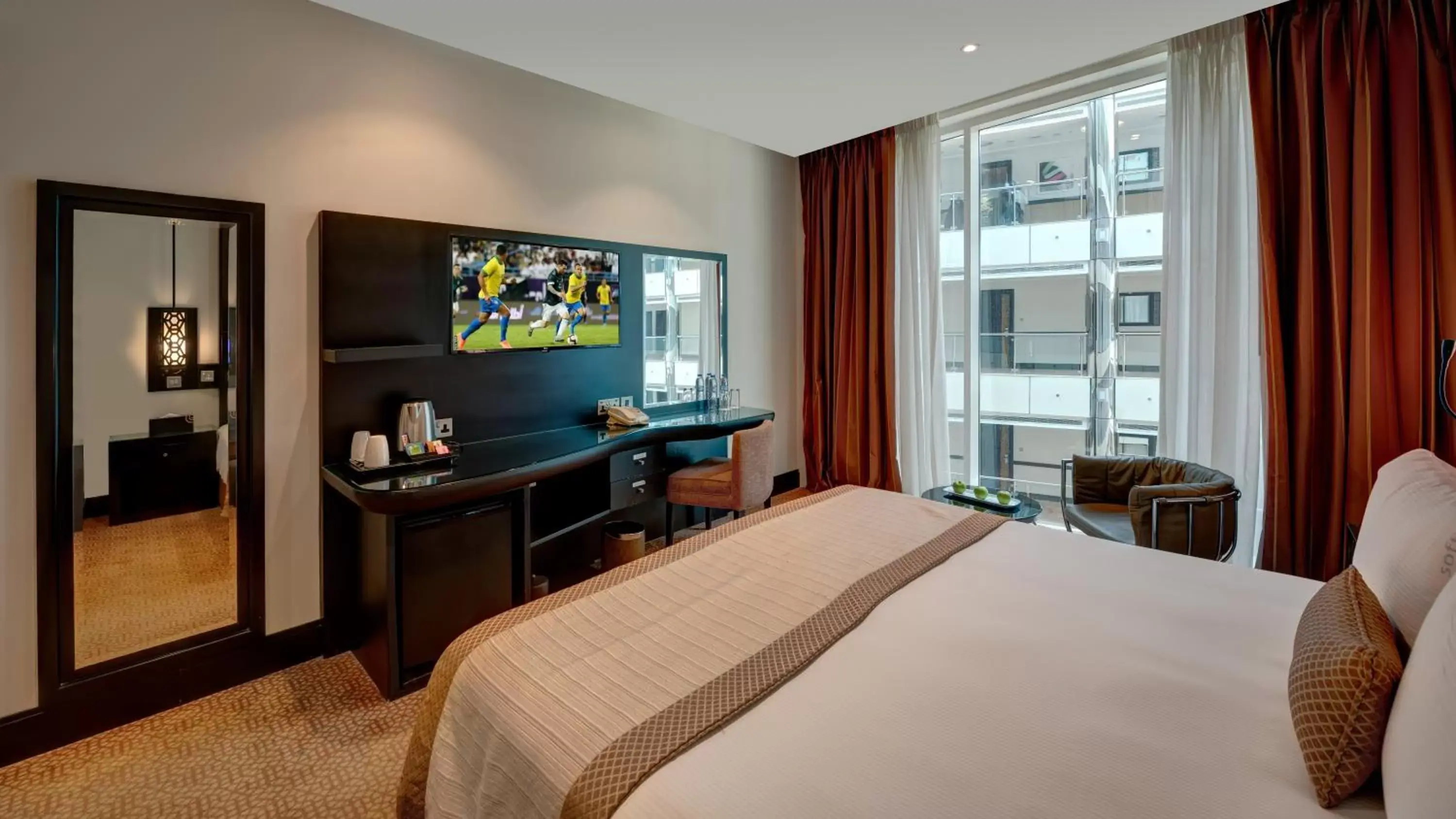 Bedroom, Bed in Holiday Inn Dubai Al Barsha, an IHG Hotel