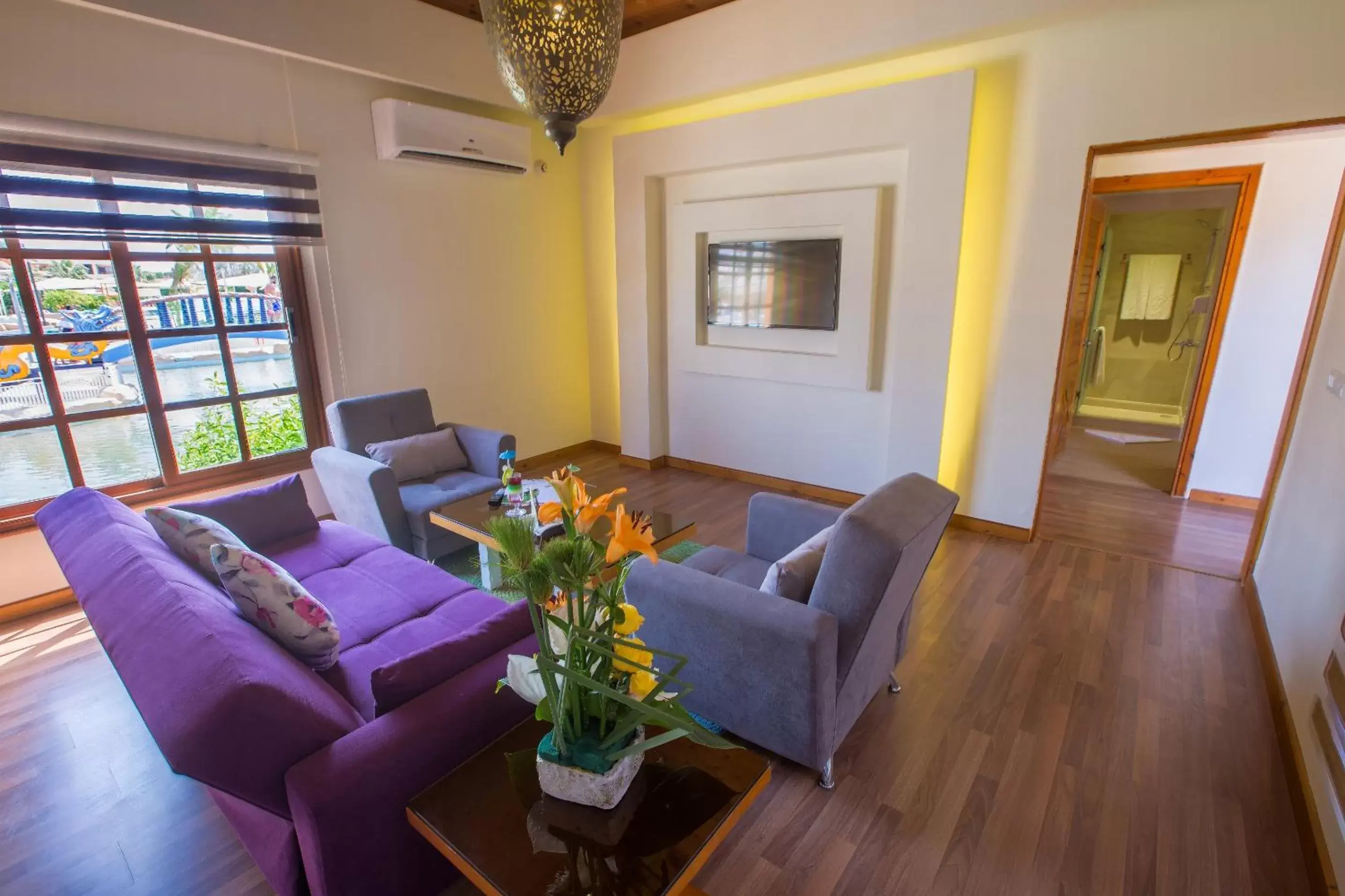 Living room, Seating Area in Pickalbatros Aqua Blu Sharm El Sheikh