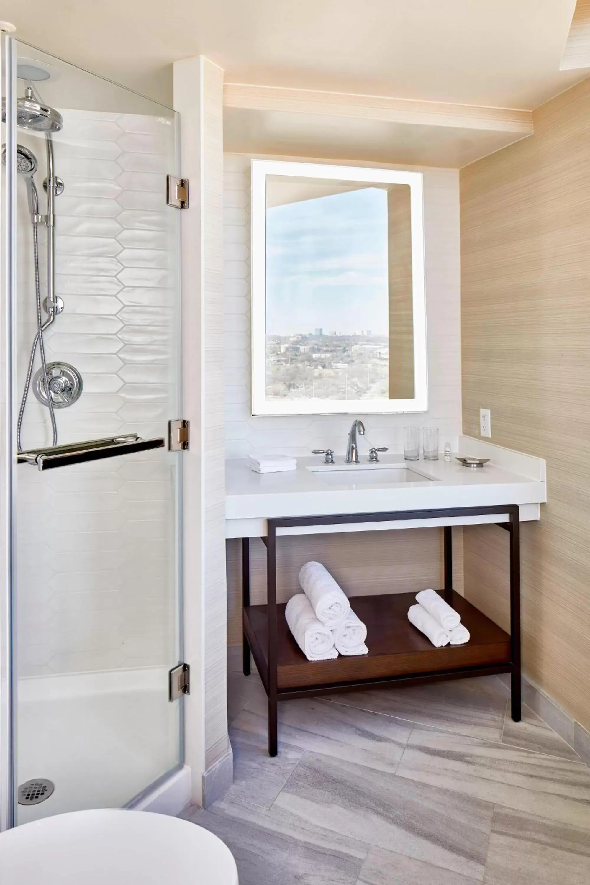 Bathroom in Renaissance Dallas Hotel