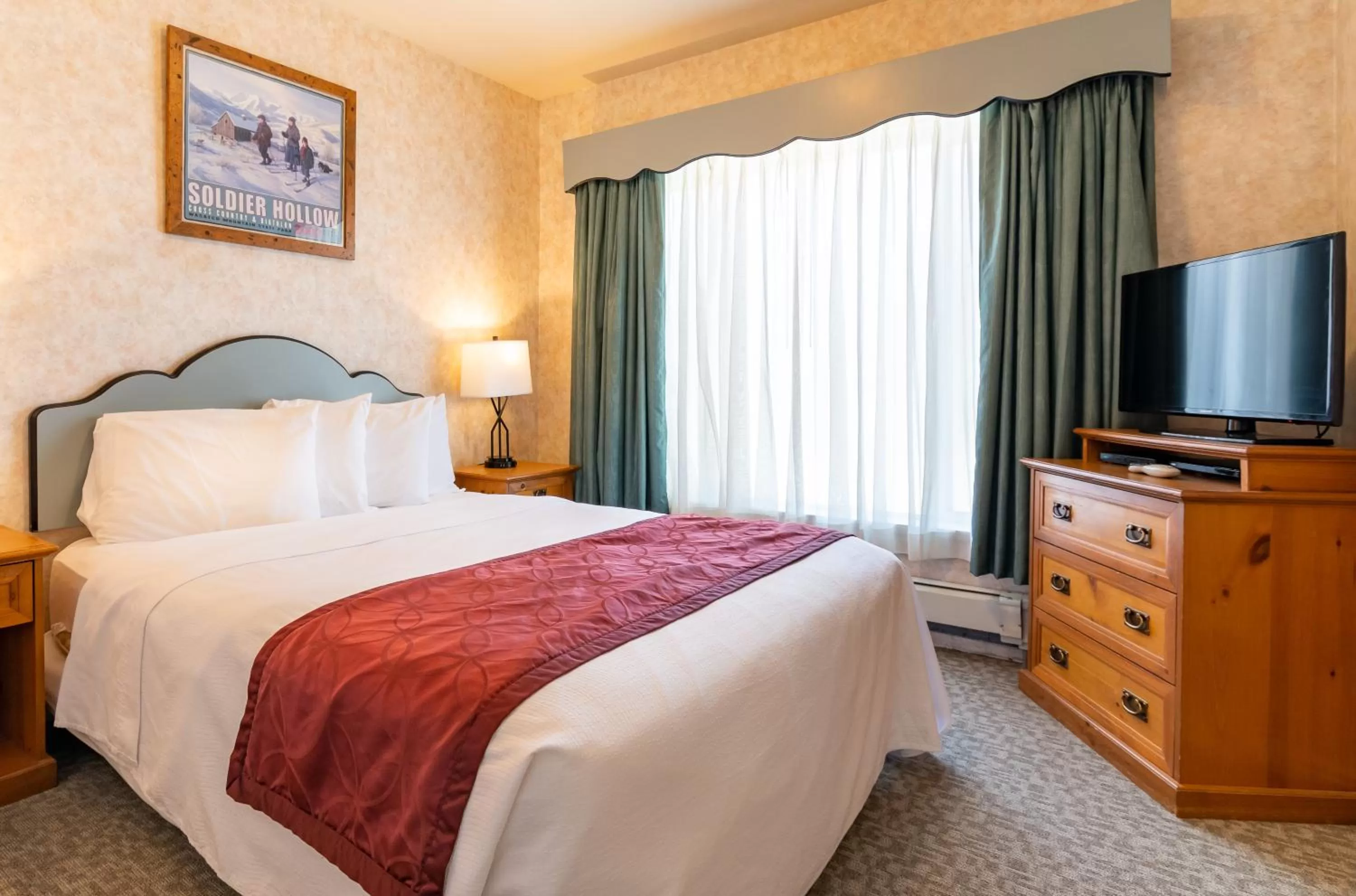 Bed in Swiss Alps Inn