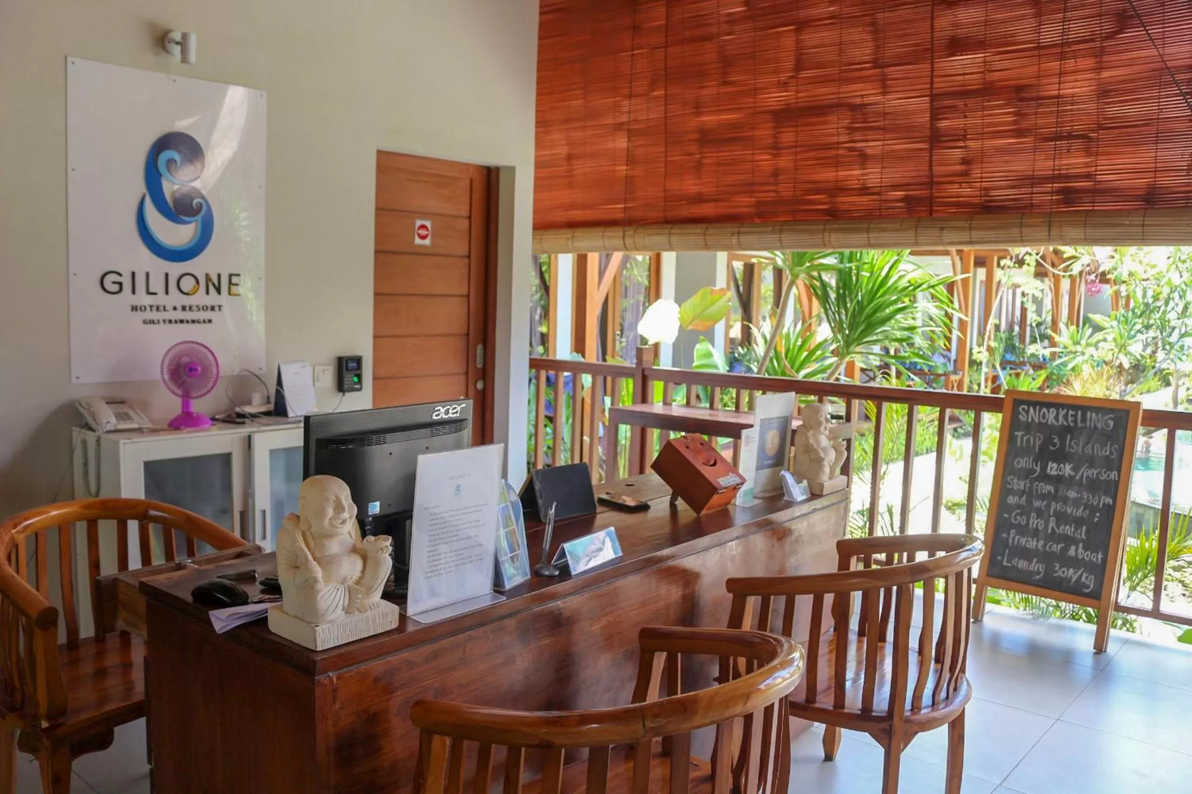 Lobby or reception in Gili One Resort