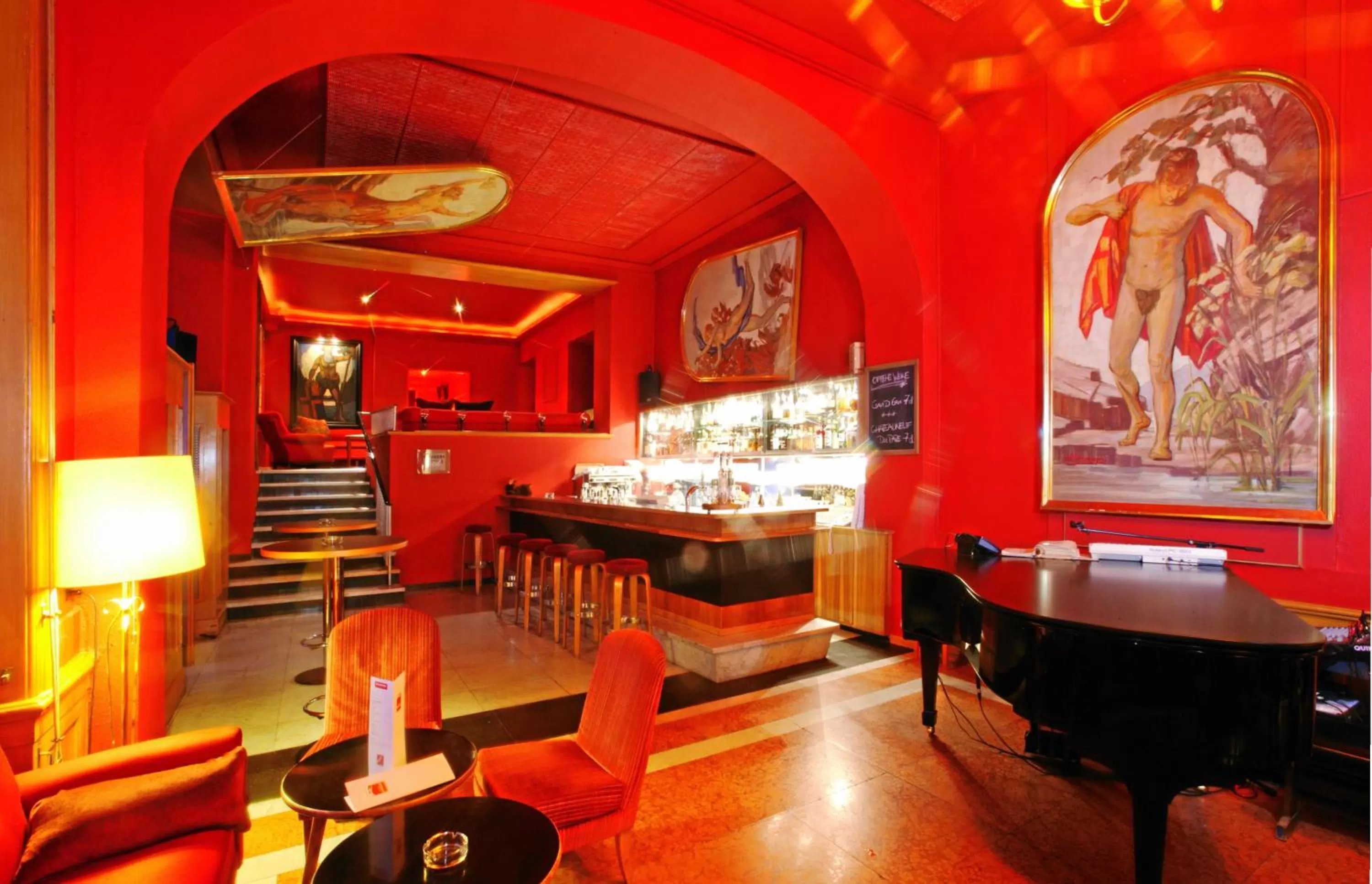 Lounge or bar in Schatzalp Hotel