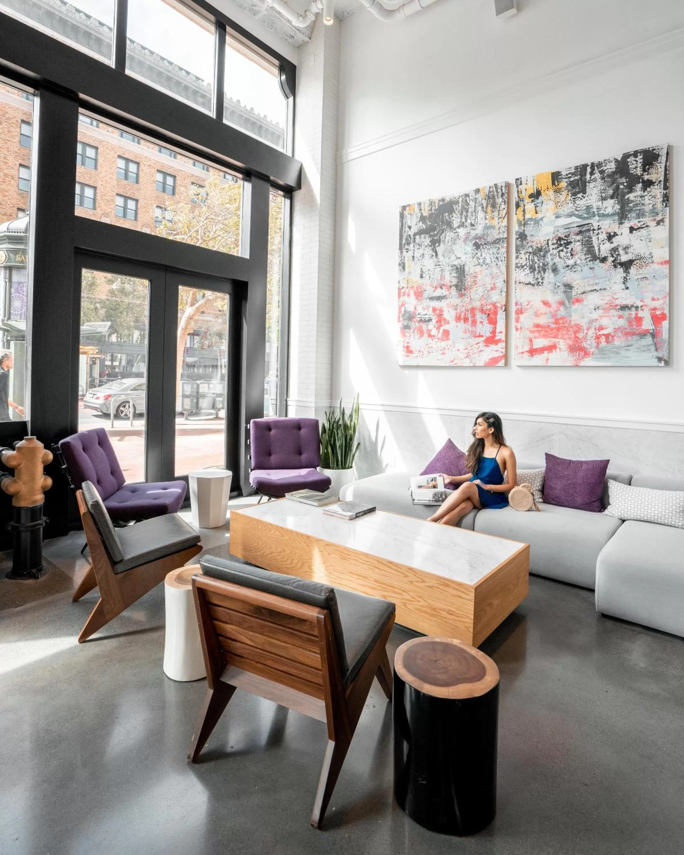 People in Yotel San Francisco