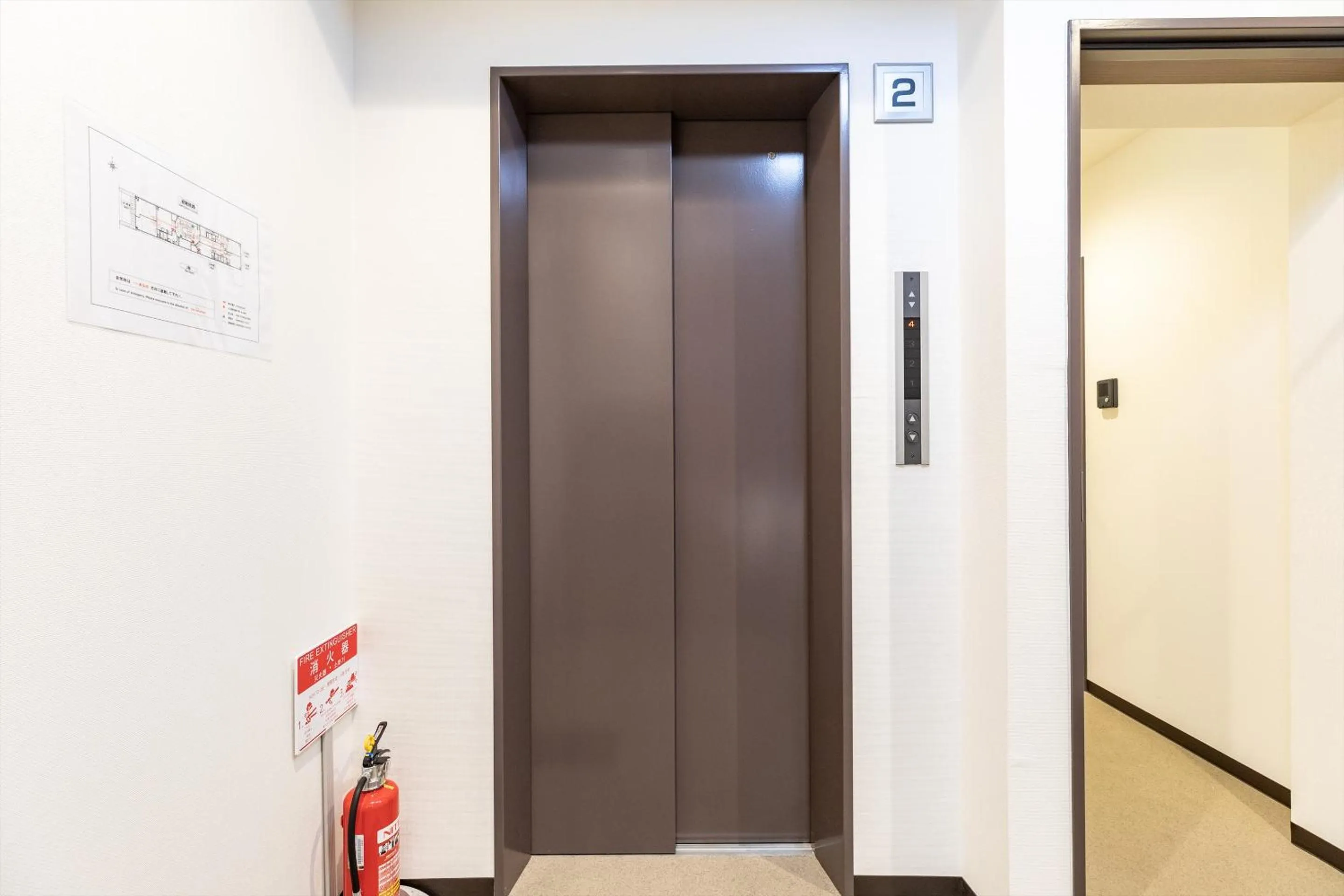 elevator in The Hotel Saint-Felicien Kyoto Shijo Karasuma