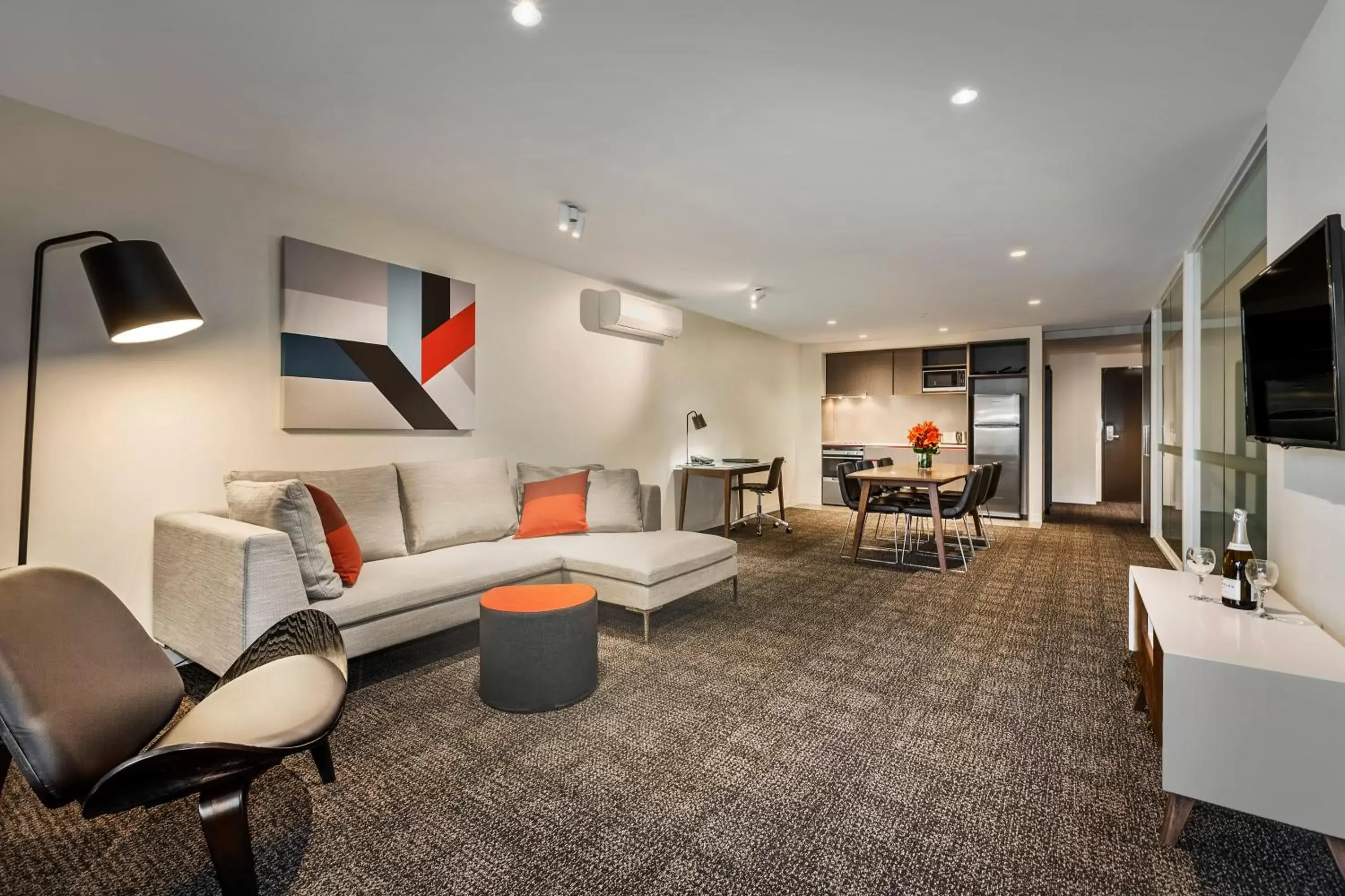 Living room, Seating Area in Corporate Living Accommodation Abbotsford