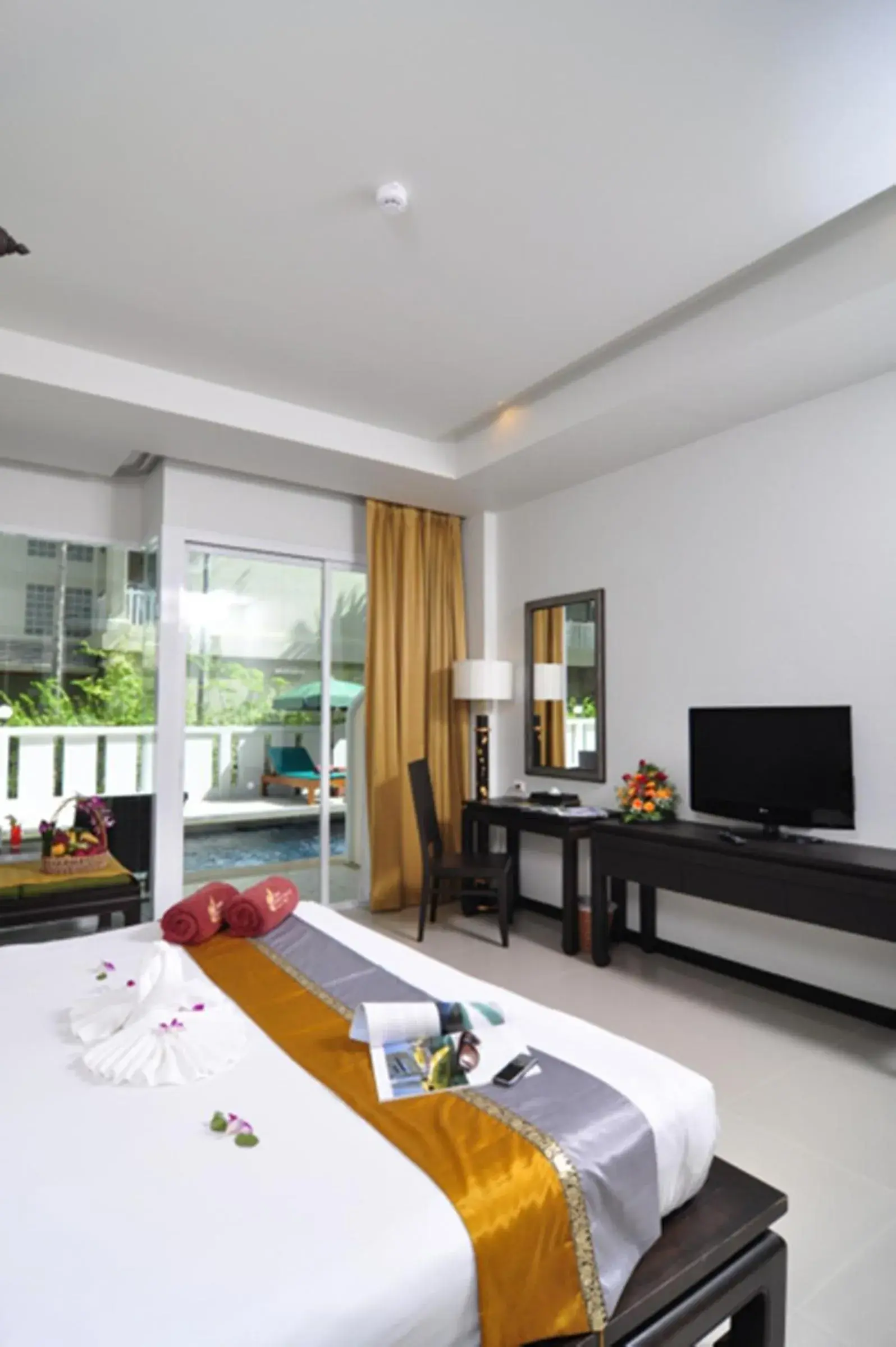 Decorative detail, Bed in Baan Karonburi Resort Decorative detail, Bed in Baan Karonburi Resort