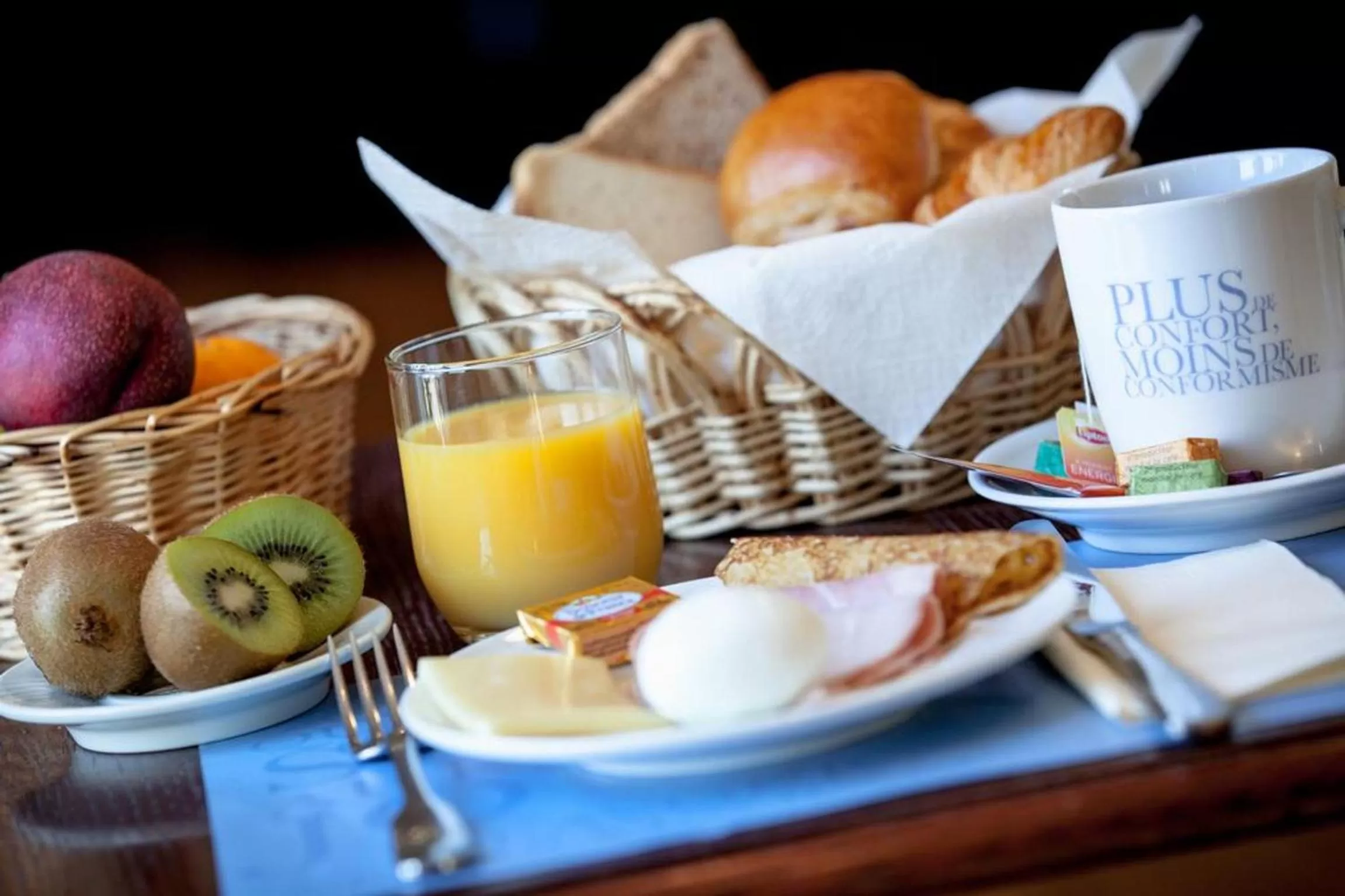 Breakfast in Kyriad Hotel Tours Centre