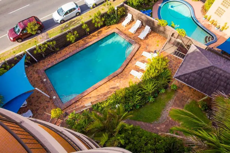 Pool View in Warringa Surf Holiday Apartments