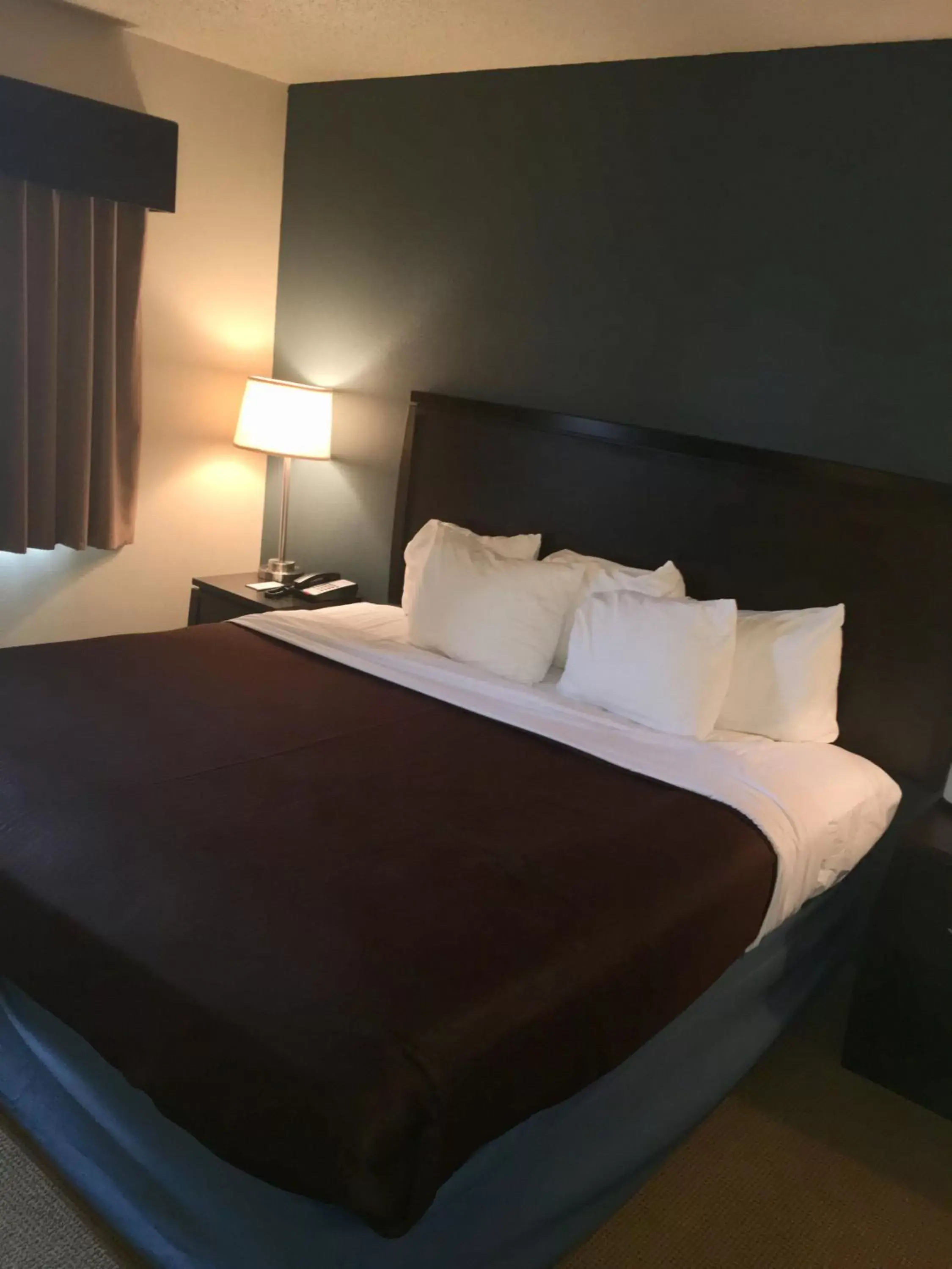 Bed in AmericInn by Wyndham Monmouth