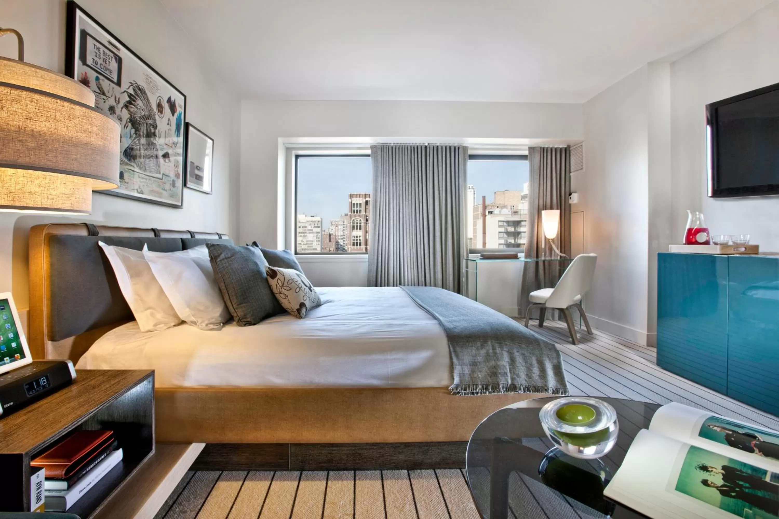 King Room with Lake View and Accessible Shower - Disability Access in Thompson Chicago, by Hyatt