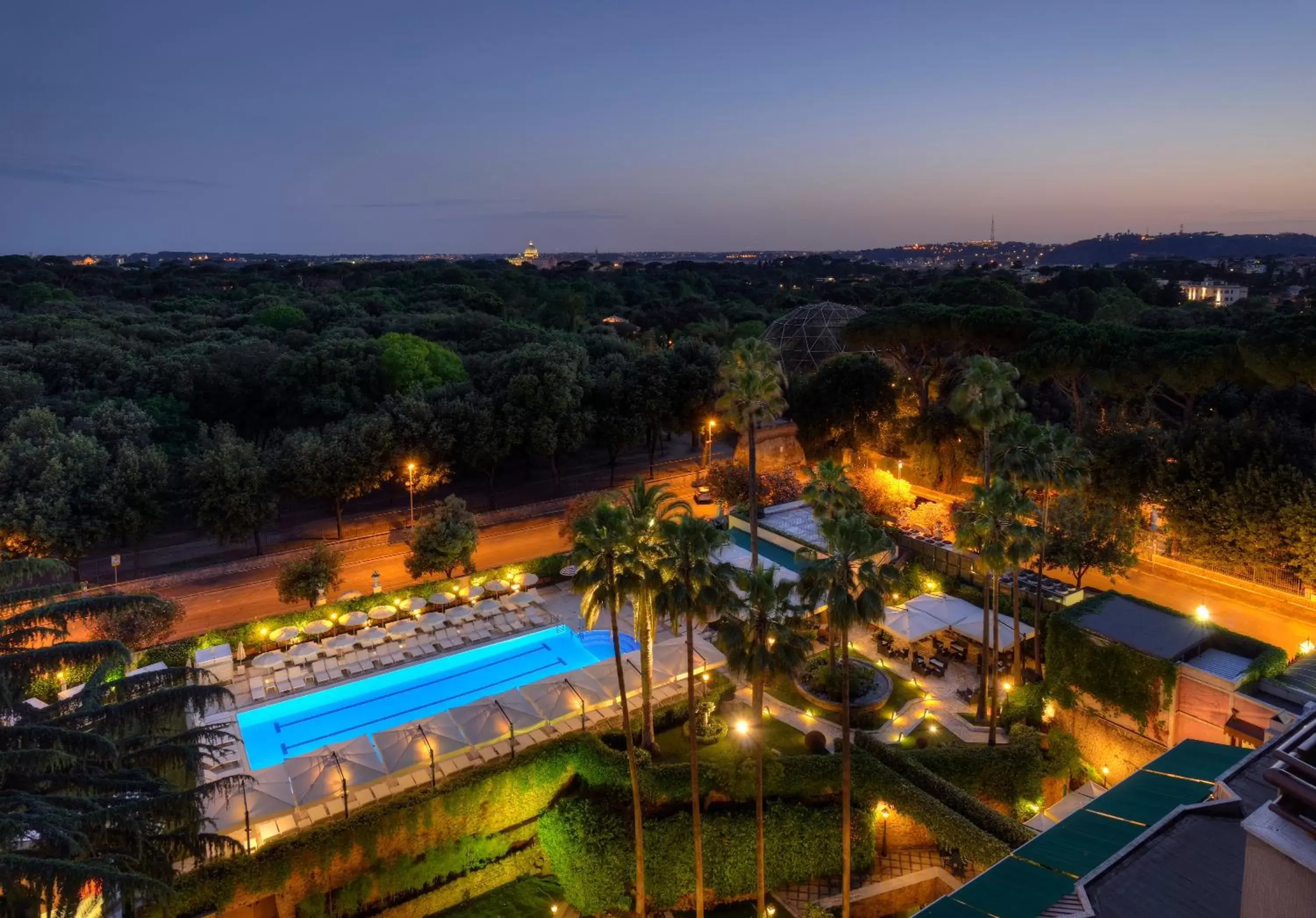 Night, Pool View in Parco dei Principi Grand Hotel & SPA