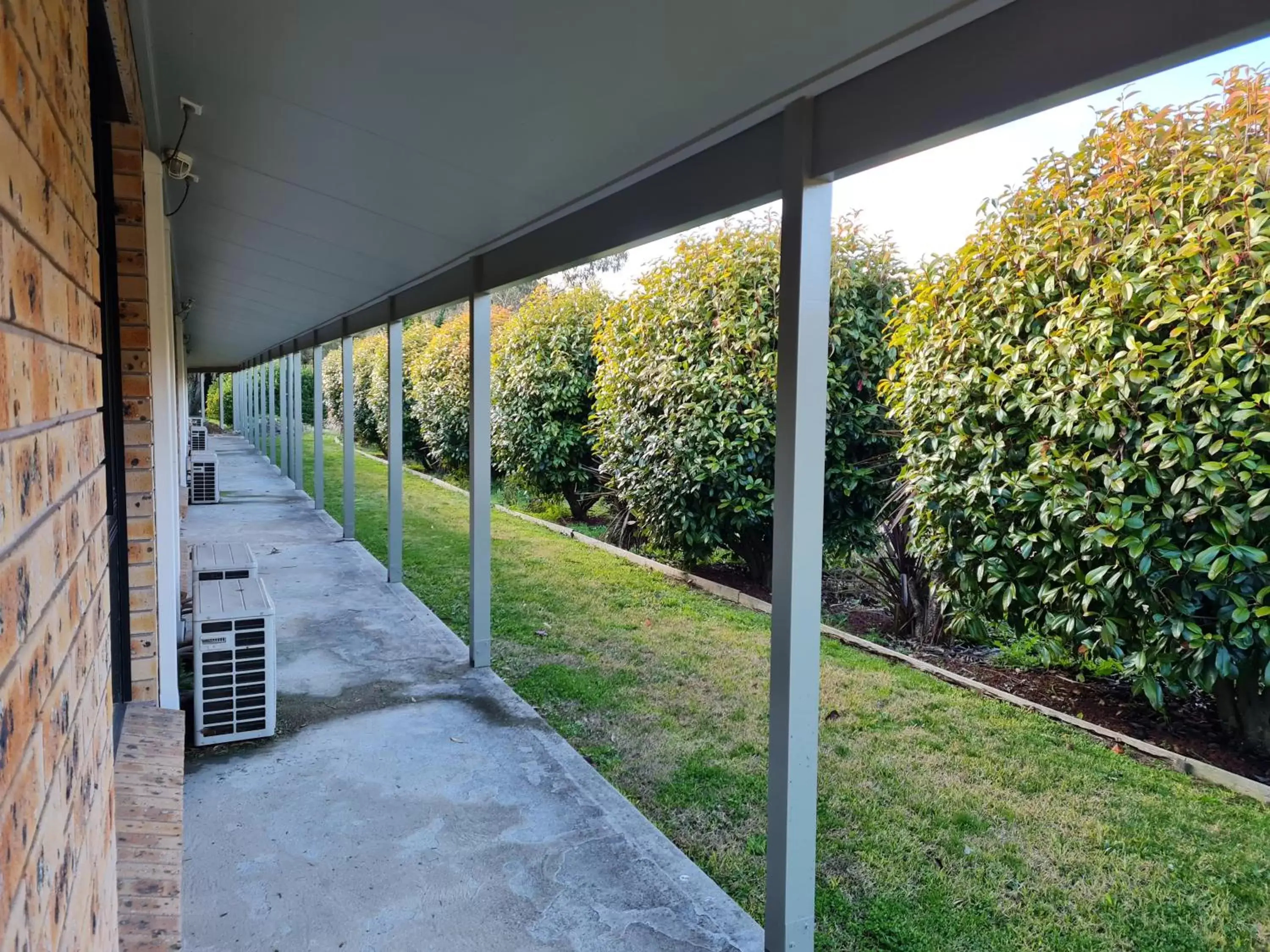 Inner courtyard view in Zig Zag Motel