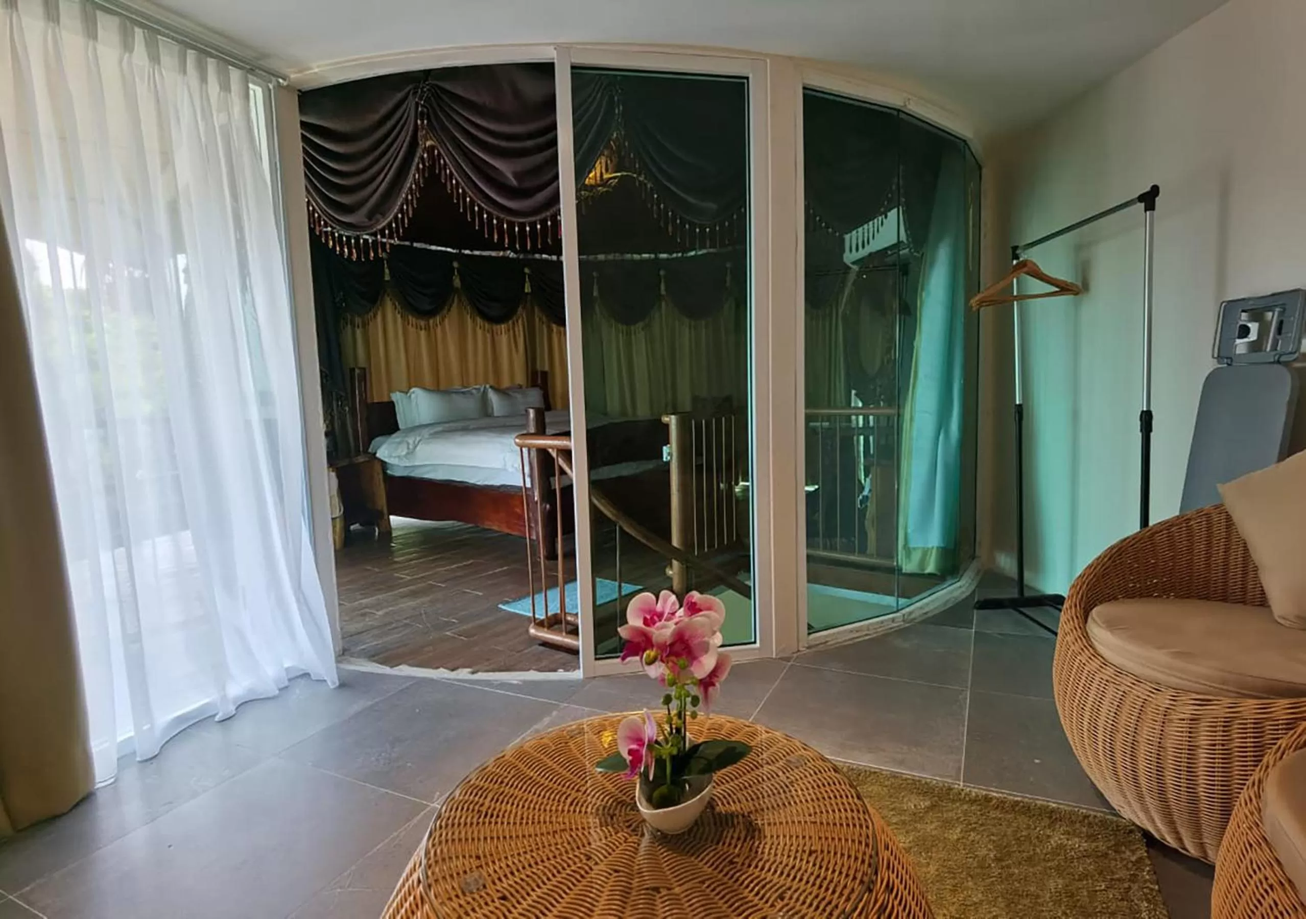 Seating area, Bed in MyRus Resort Langkawi