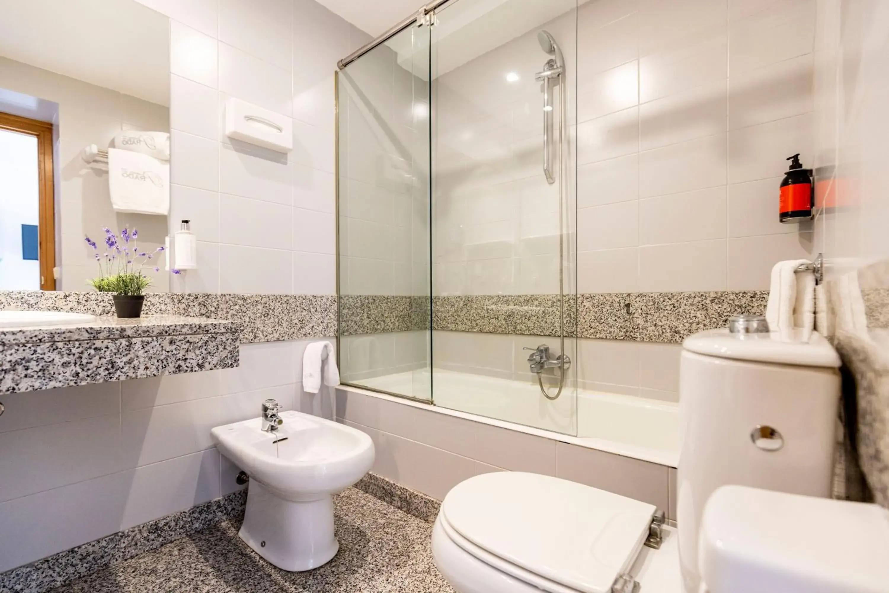 Shower, Bathroom in Hotel del Prado