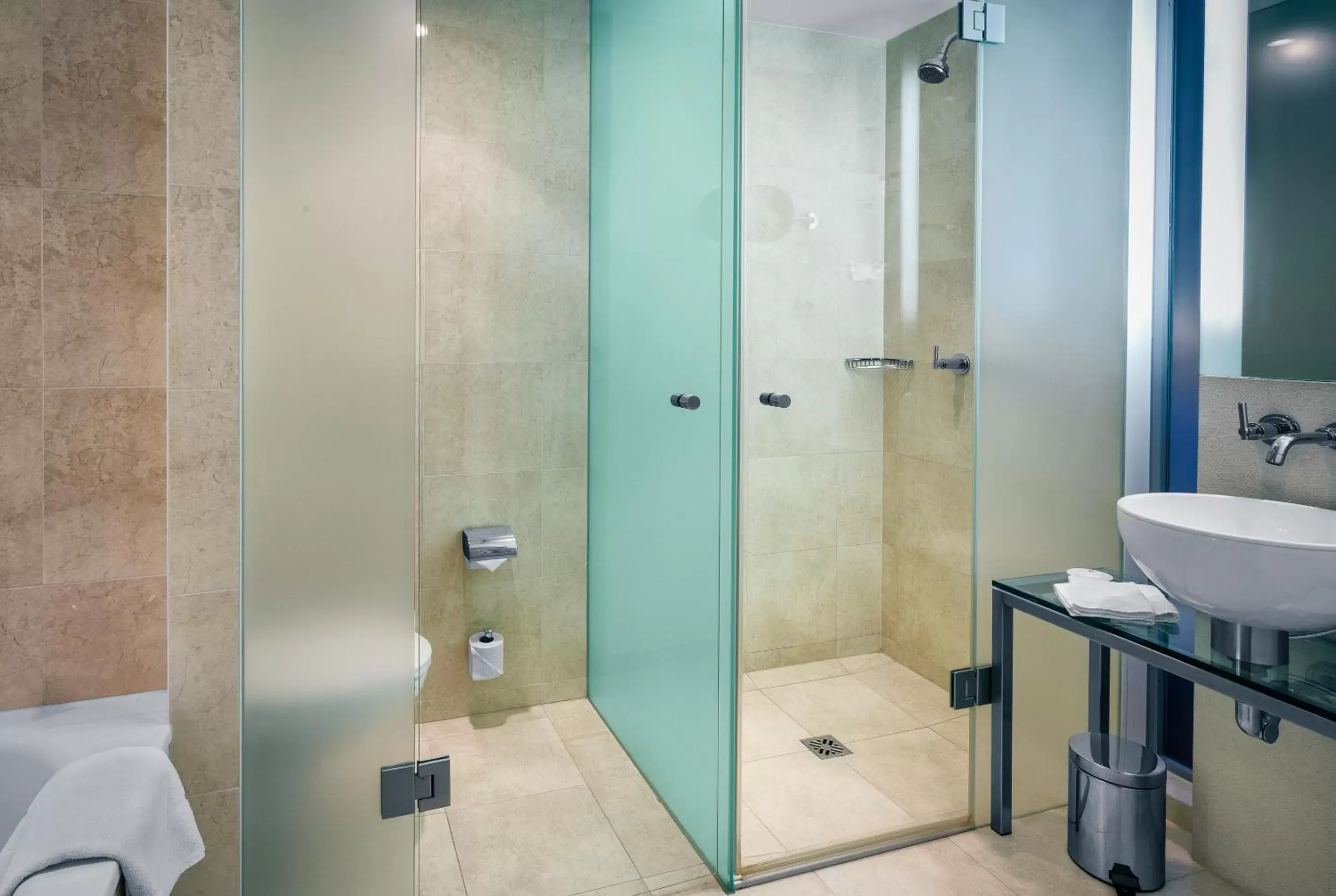 Shower, Bathroom in Vienna House by Wyndham Andel's Prague