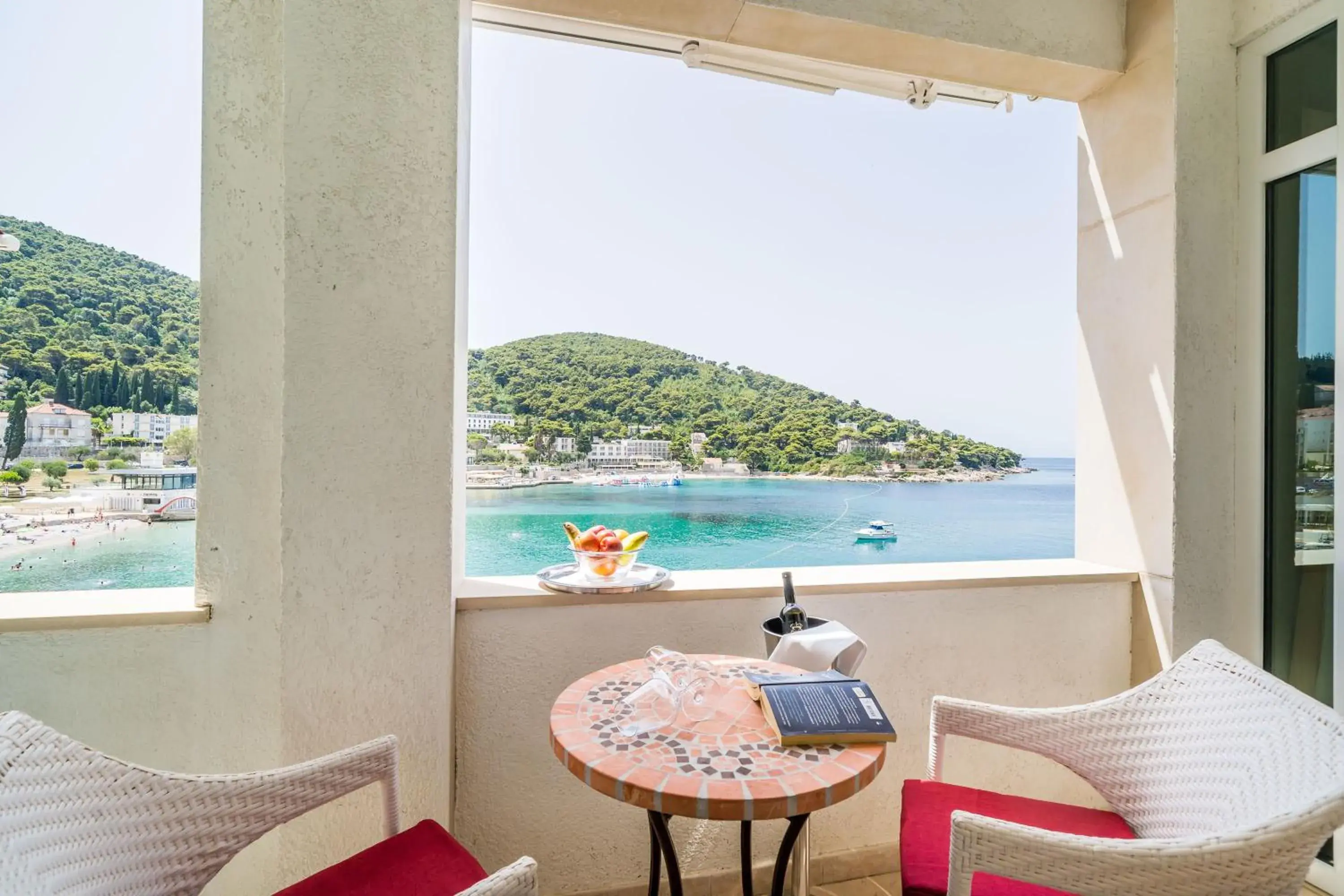 Balcony/Terrace, Pool View in Boutique & Beach Hotel Villa Wolff