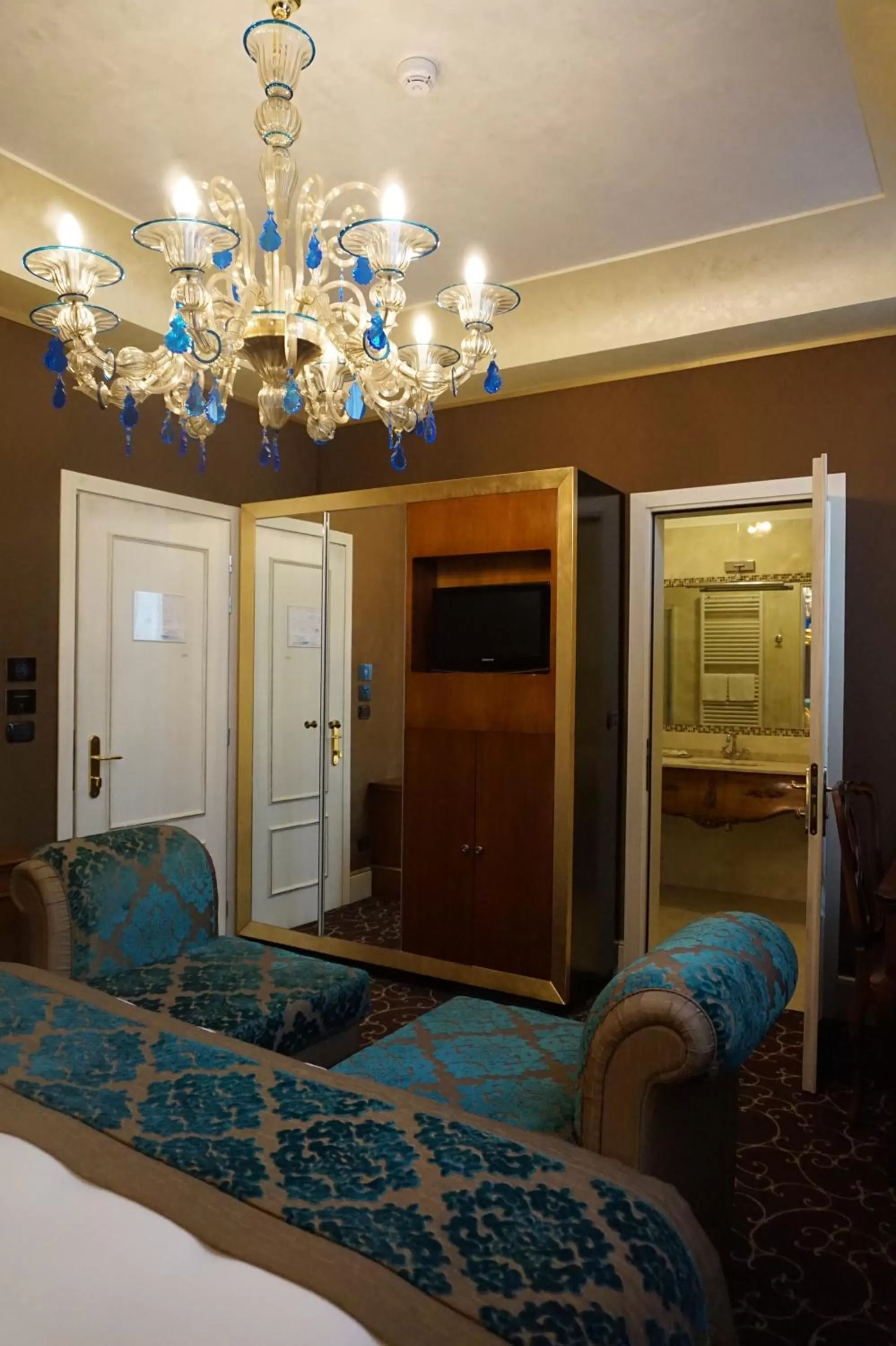 Decorative detail, Bed in Pesaro Palace