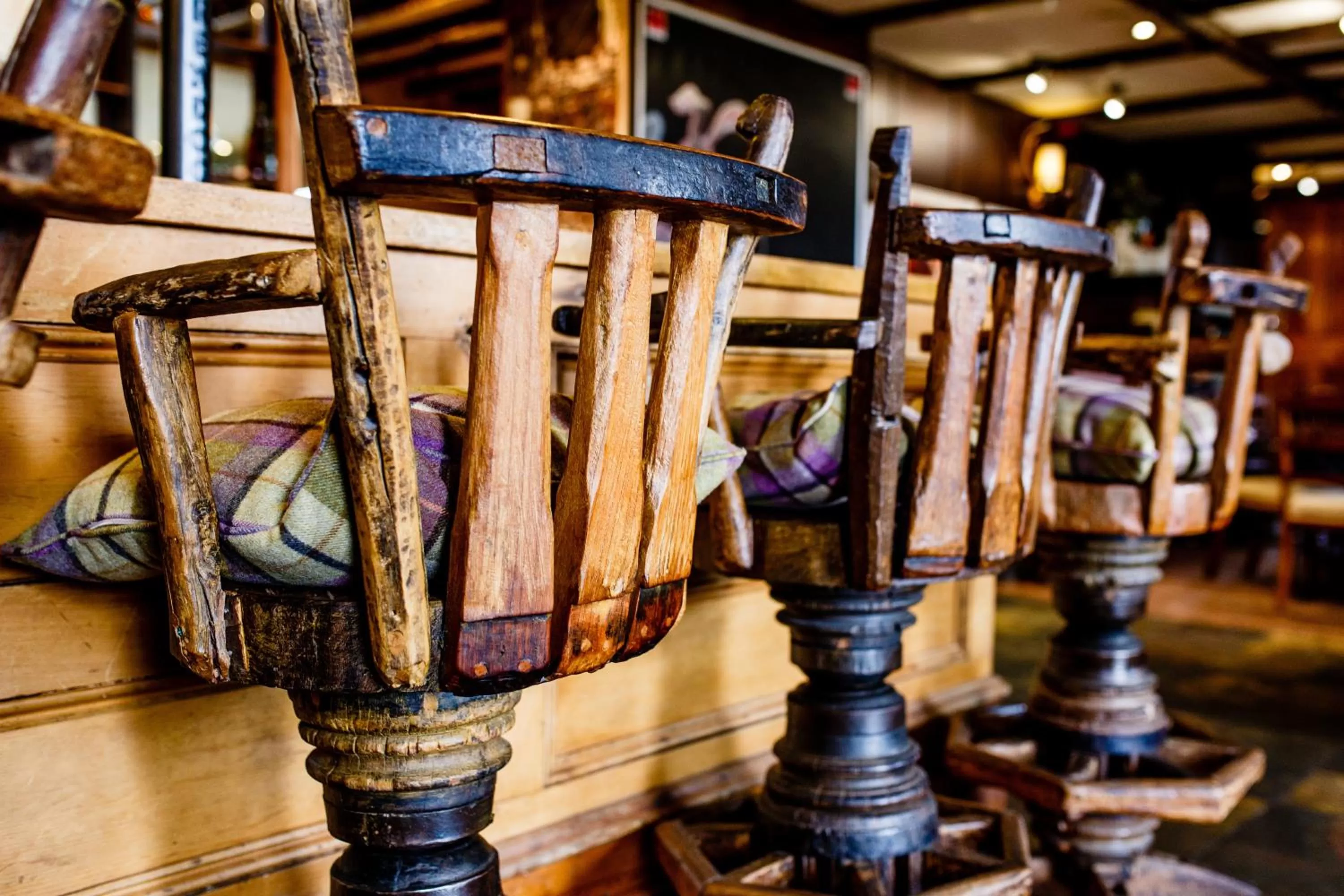 Decorative detail in The Cock and Bull